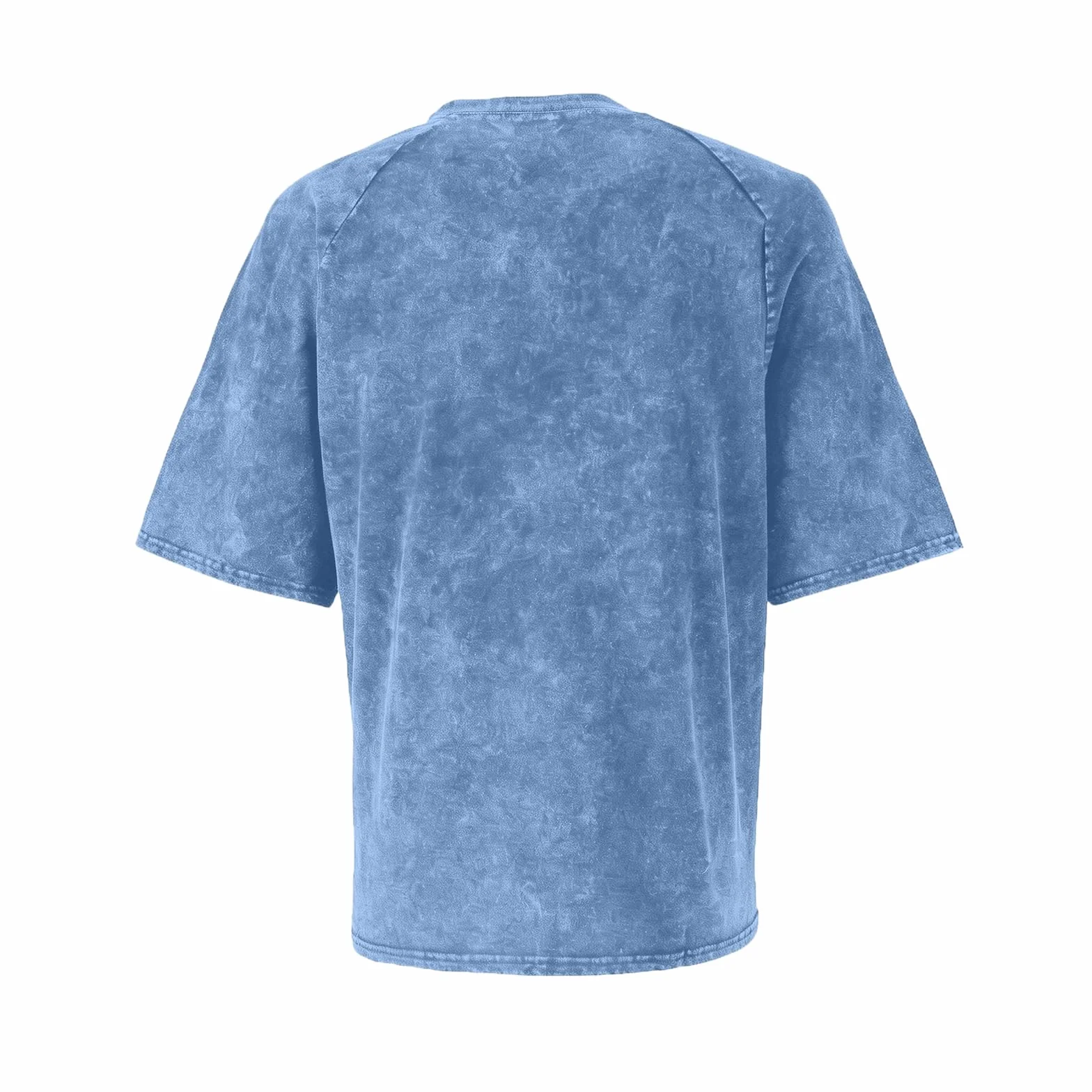 Henley T-Shirt Homme Coupe Ajustée Manches Courtes Vintage Distressed Oversize