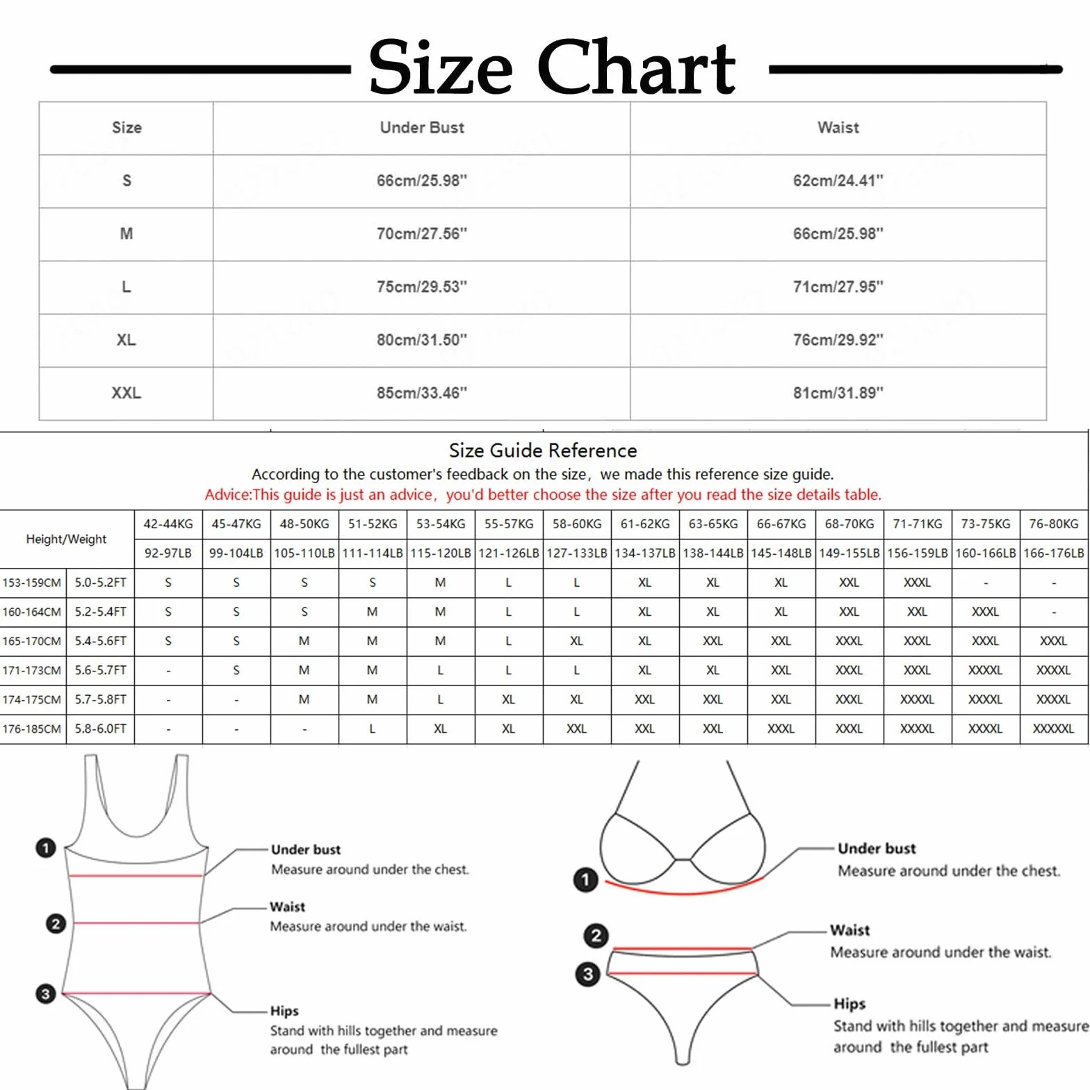 Bikini 2 Pièces Taille Haute Amincissant Push Up Femme