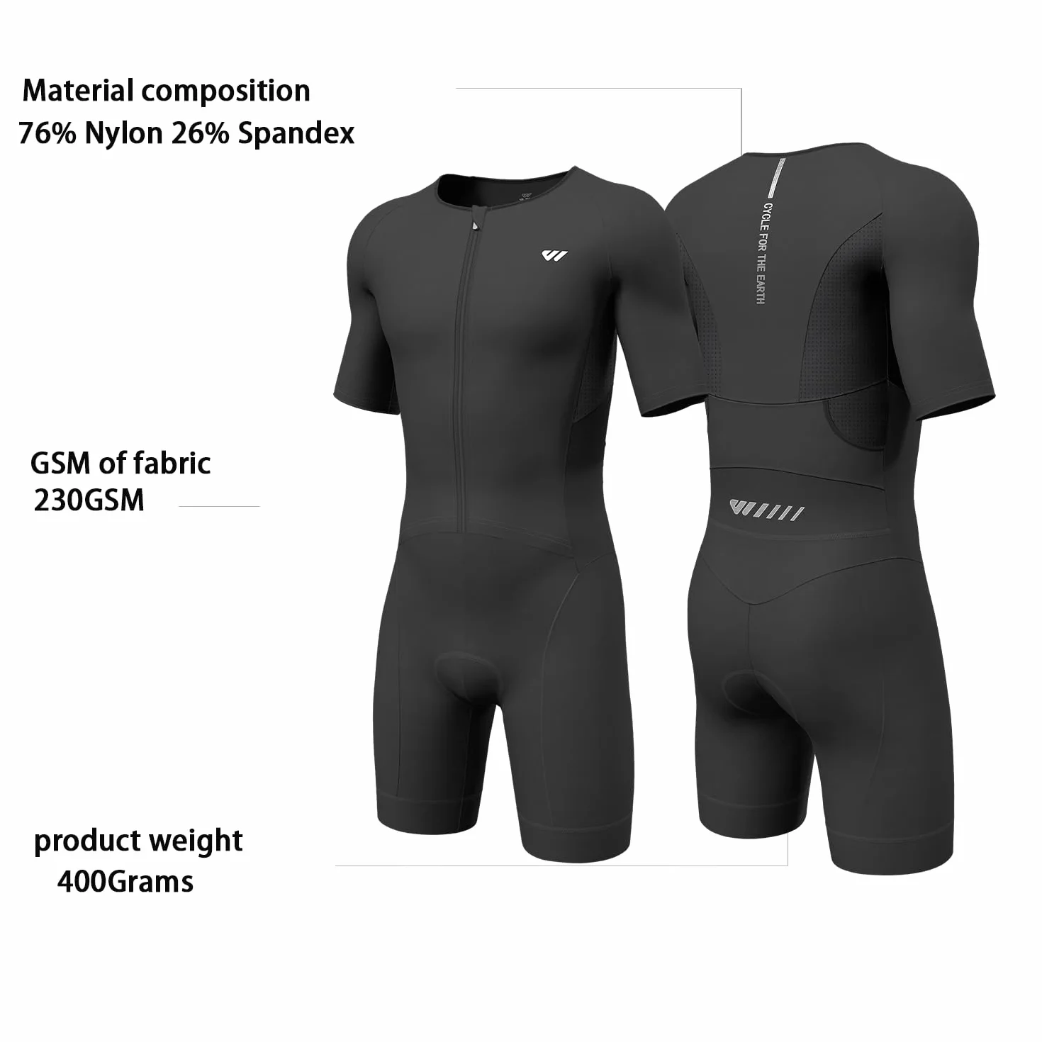 Wulibike Combinaison de triathlon homme