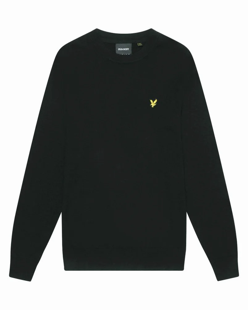 Lyle & Scott Pull de Golf en Coton mérinos col Rond pour Homme