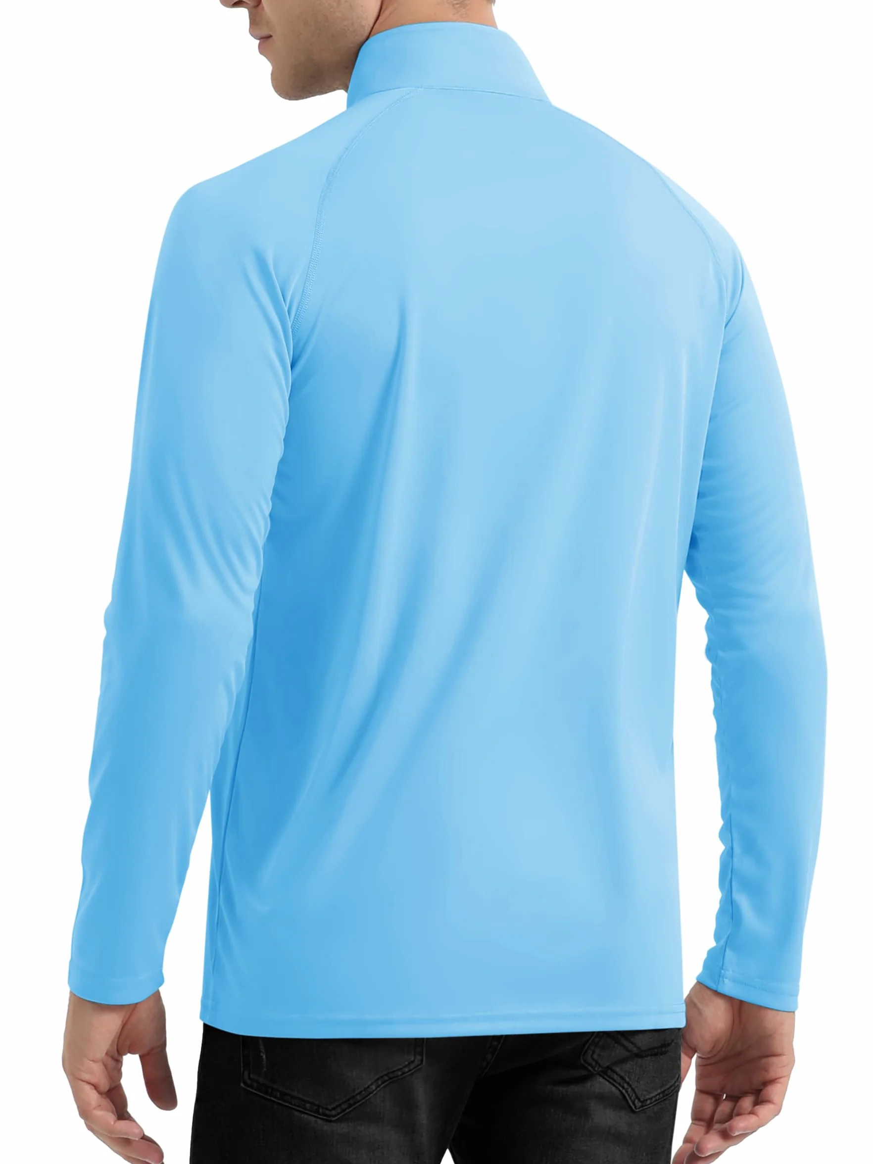 TACVASEN Homme 1/4 Zip Tops à Course