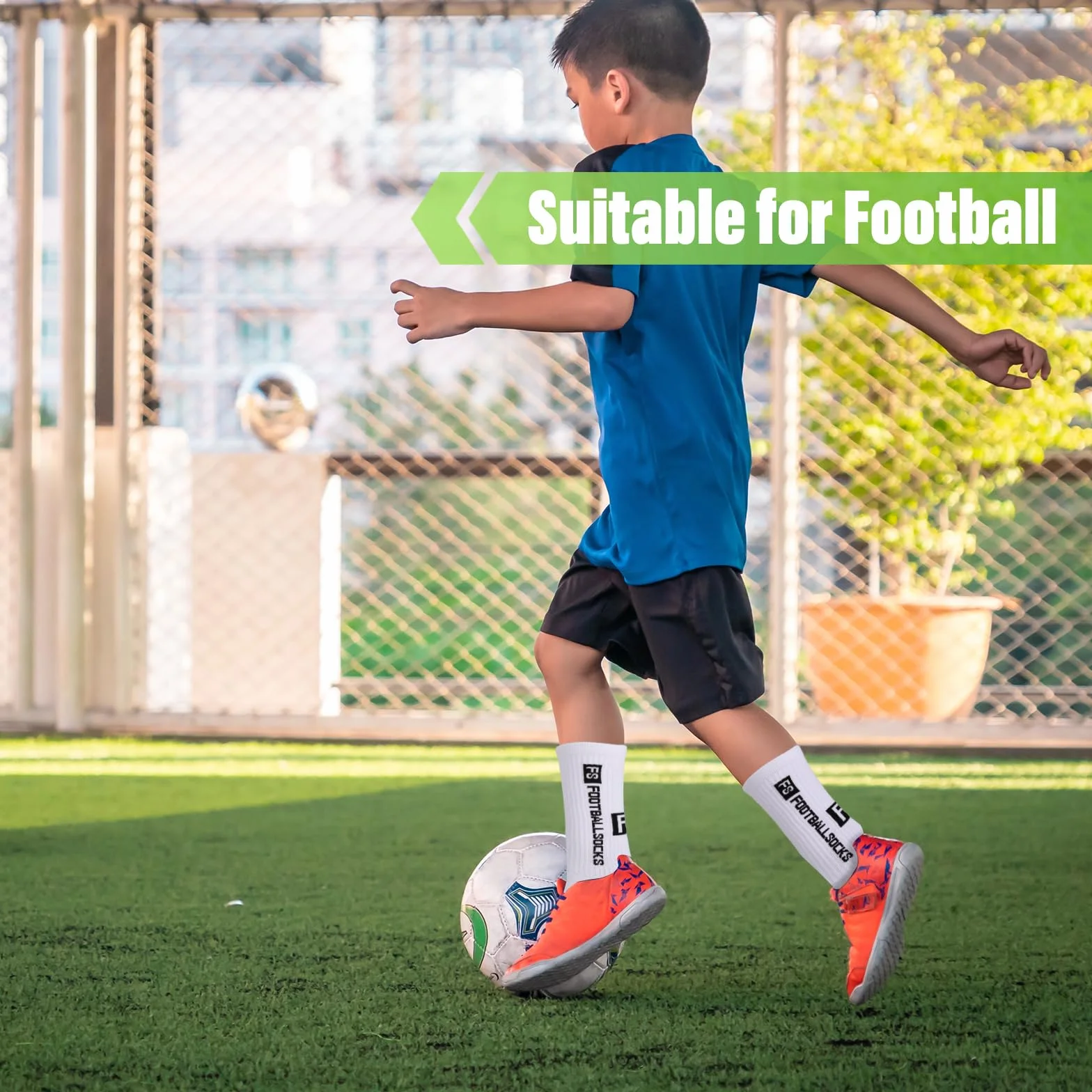 Chaussettes Foot Enfant Antidérapantes Orteils Renforcés Maille Respirante 3 Paires