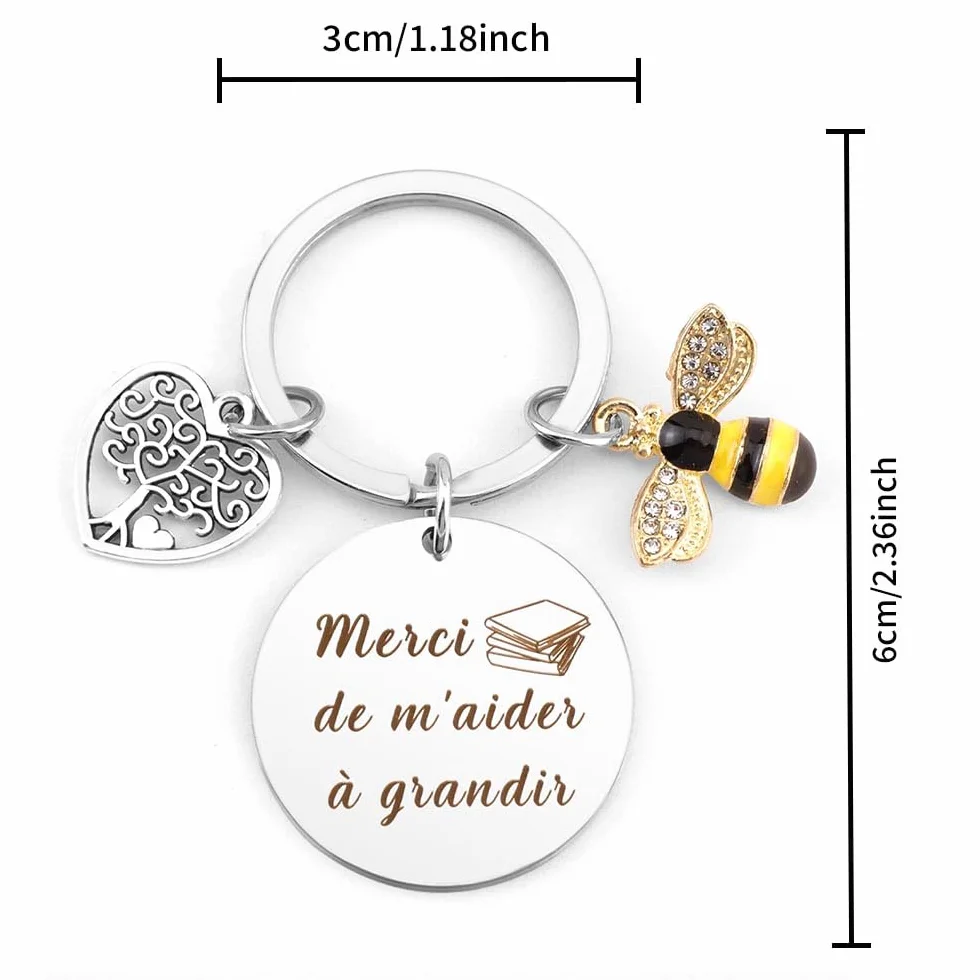 Porte Clef Merci Maitresse D'école Fin D'année Cadeau