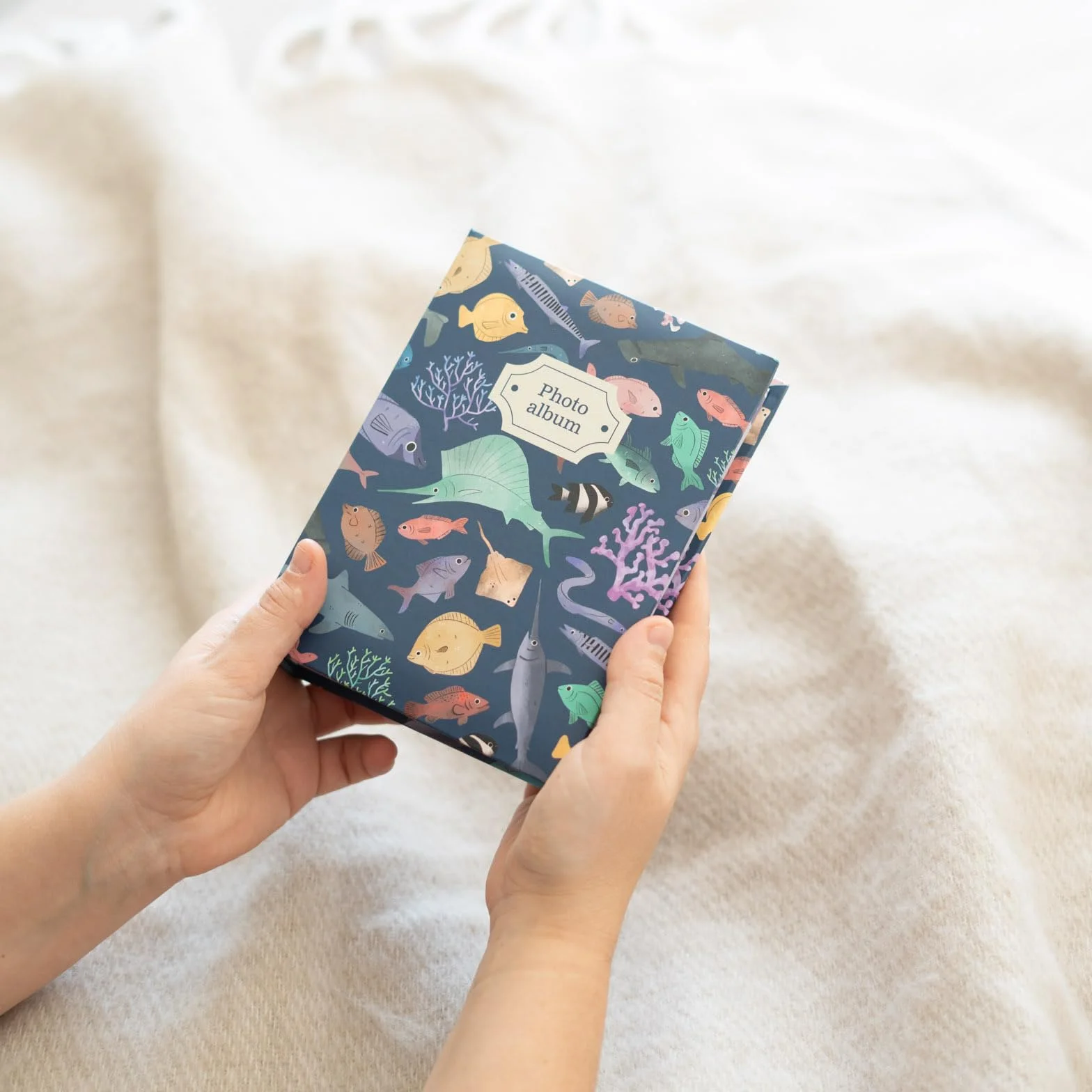 Album Photo 10x15 cm Ocean Friends 100 Pochettes Couverture Rigide Enfant
