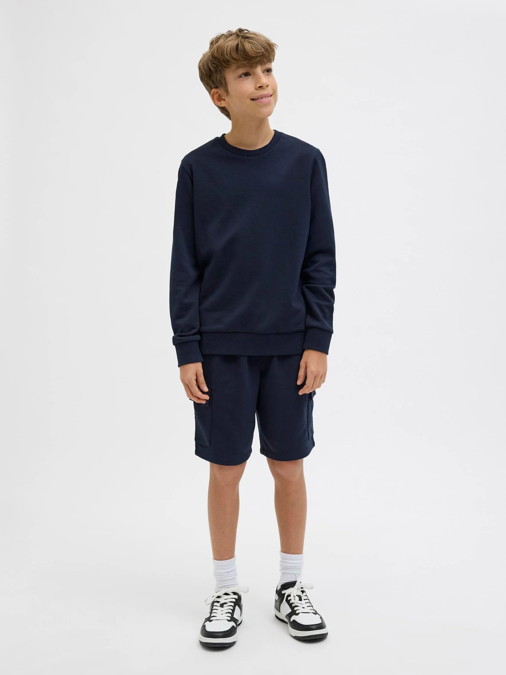 JACK & JONES Jpstbradley Short Cargo Sweat GMS JNR Garçon