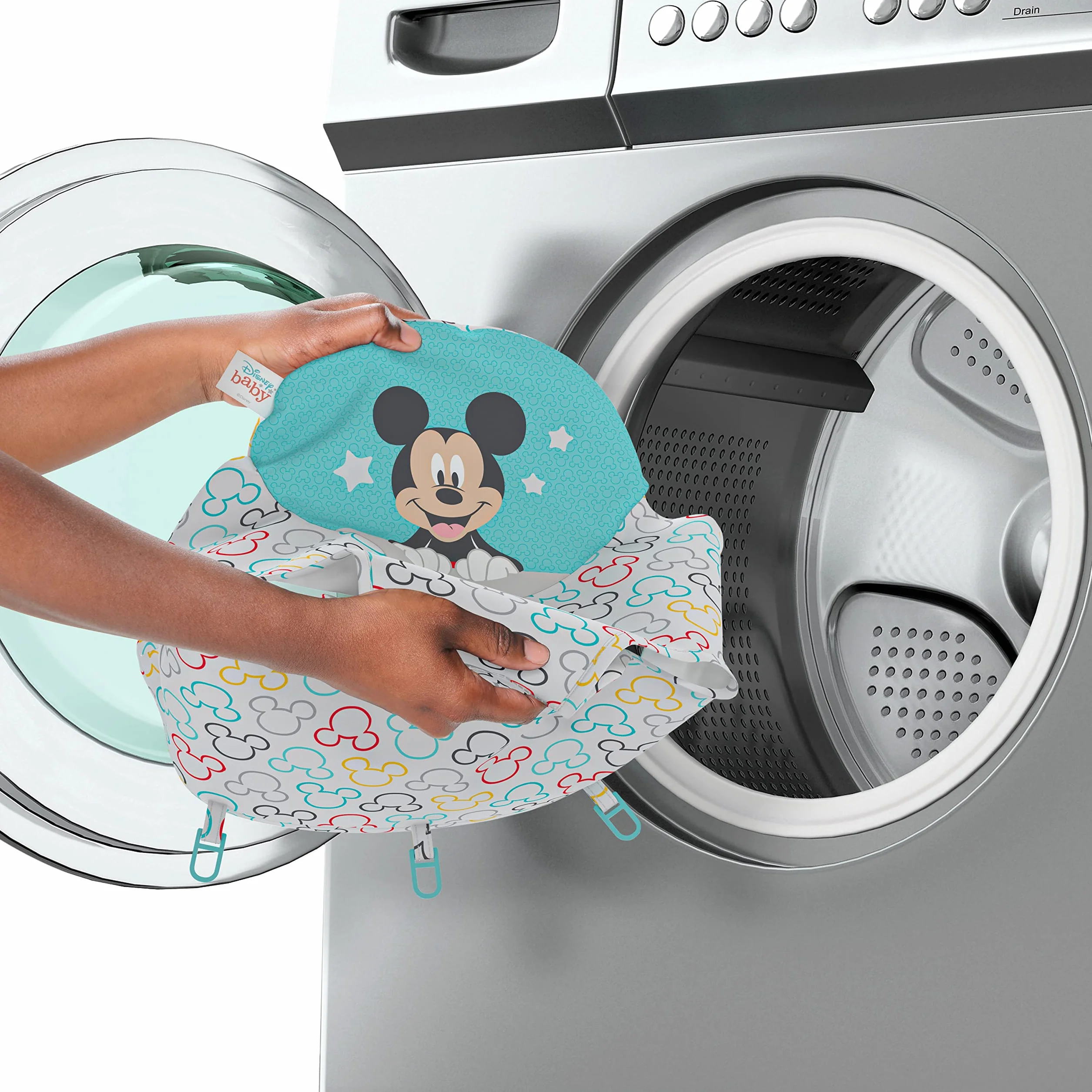 Bright Starts Disney Baby Trotteur Mickey Original Bestie 2 en 1 Centre d'activités avec lumières et musique, hauteur réglable