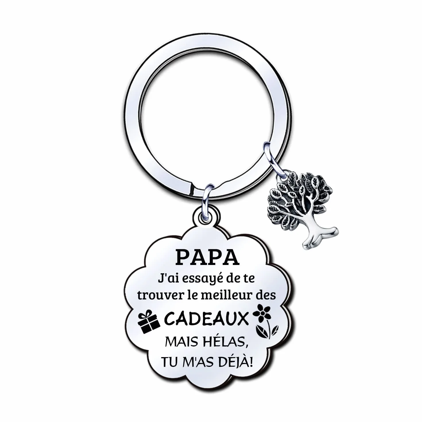 Cadeau Papa Porte-clés Fête des Pères Anniversaire Noël