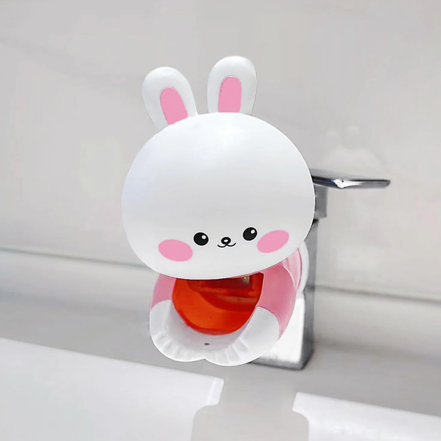 Robinet Extender Enfant, Extension Robinet Baignoire Bébé, Cache Bec de Bain Protection Douche (Rose)
