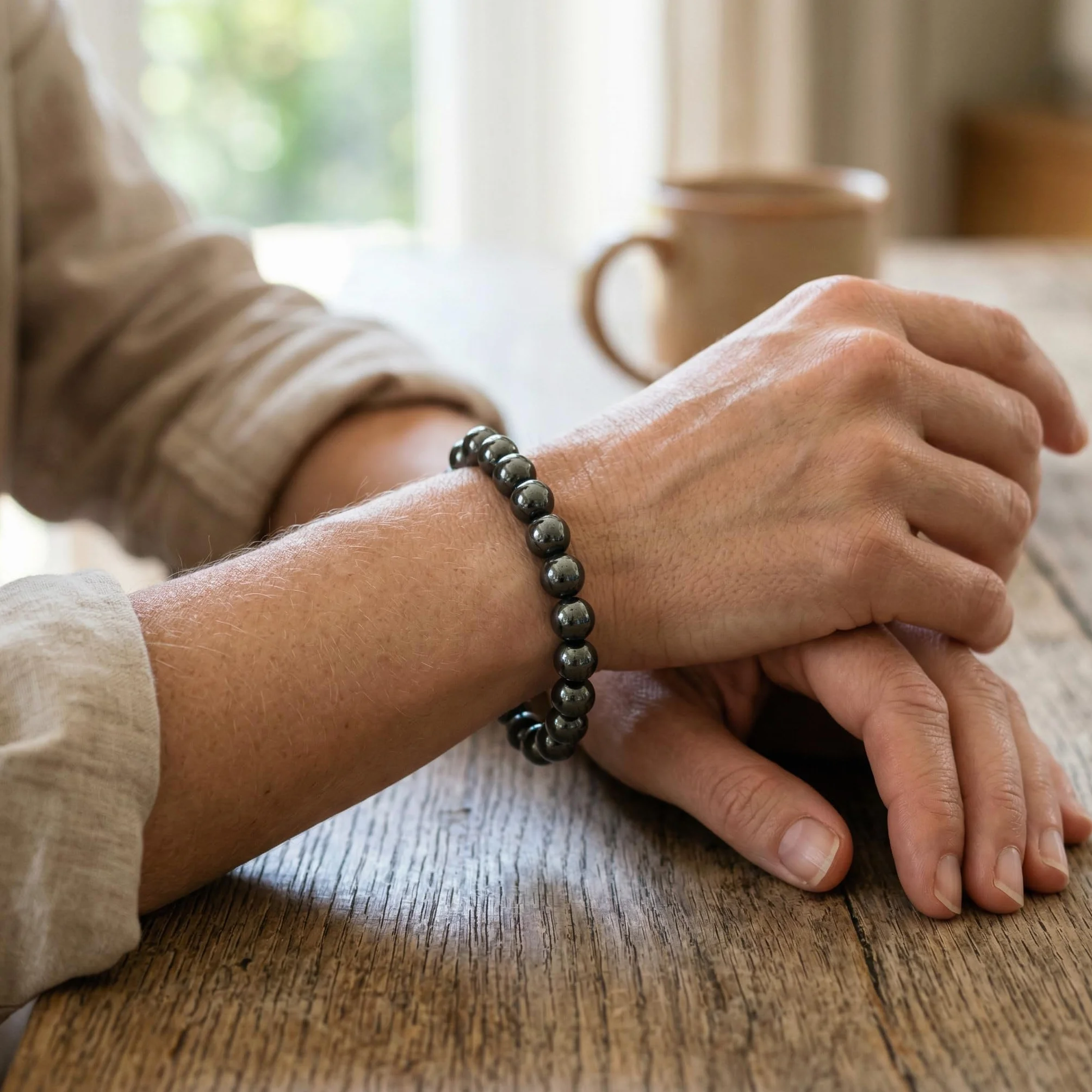 Bracelet en Pierres Naturelles 100% Authentiques - Perles Élastiques avec Fil Coréen et Écrin