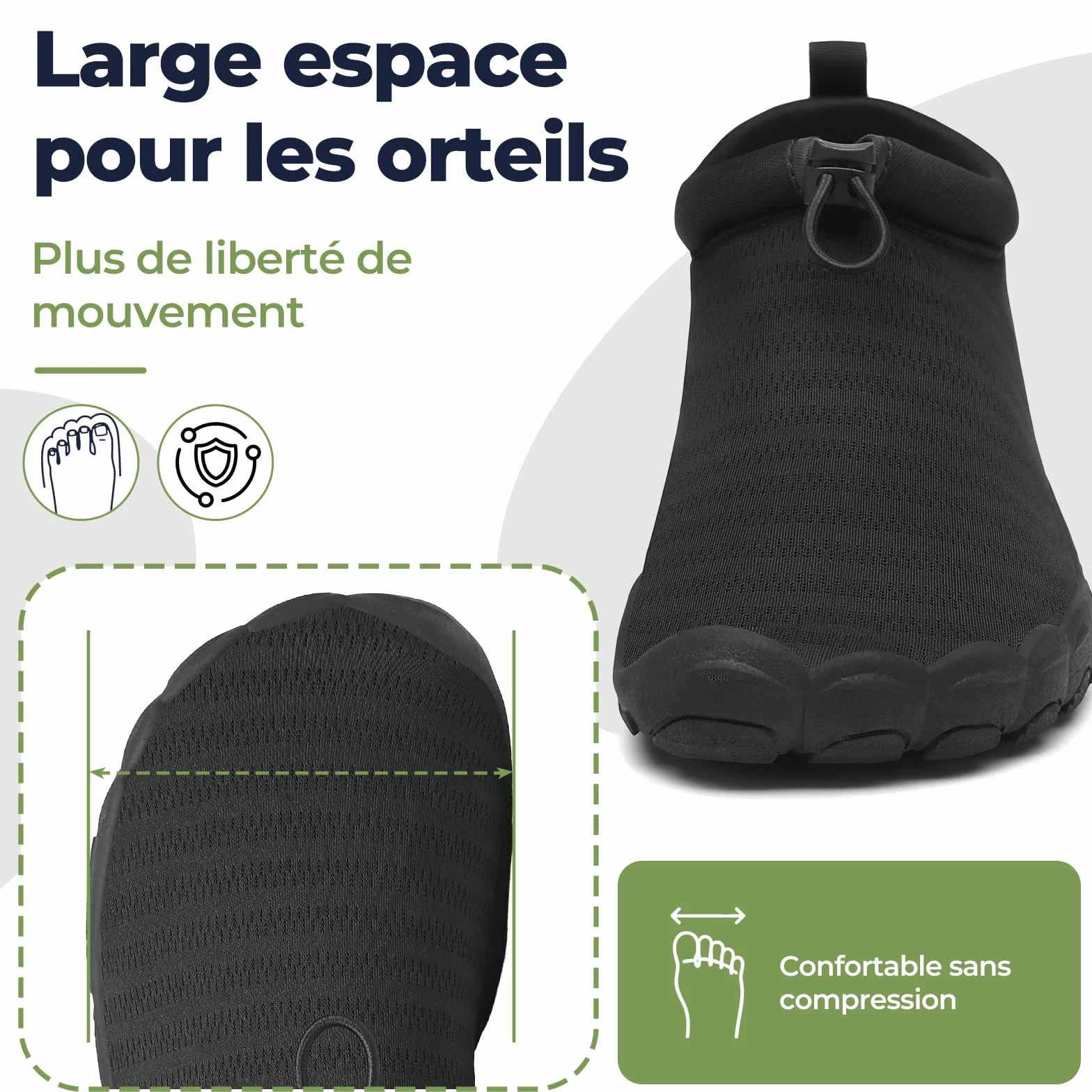 Mishansha Chaussures Aquatiques Homme Femme Séchage Rapide 13 Orifices Drainage GR.36-46