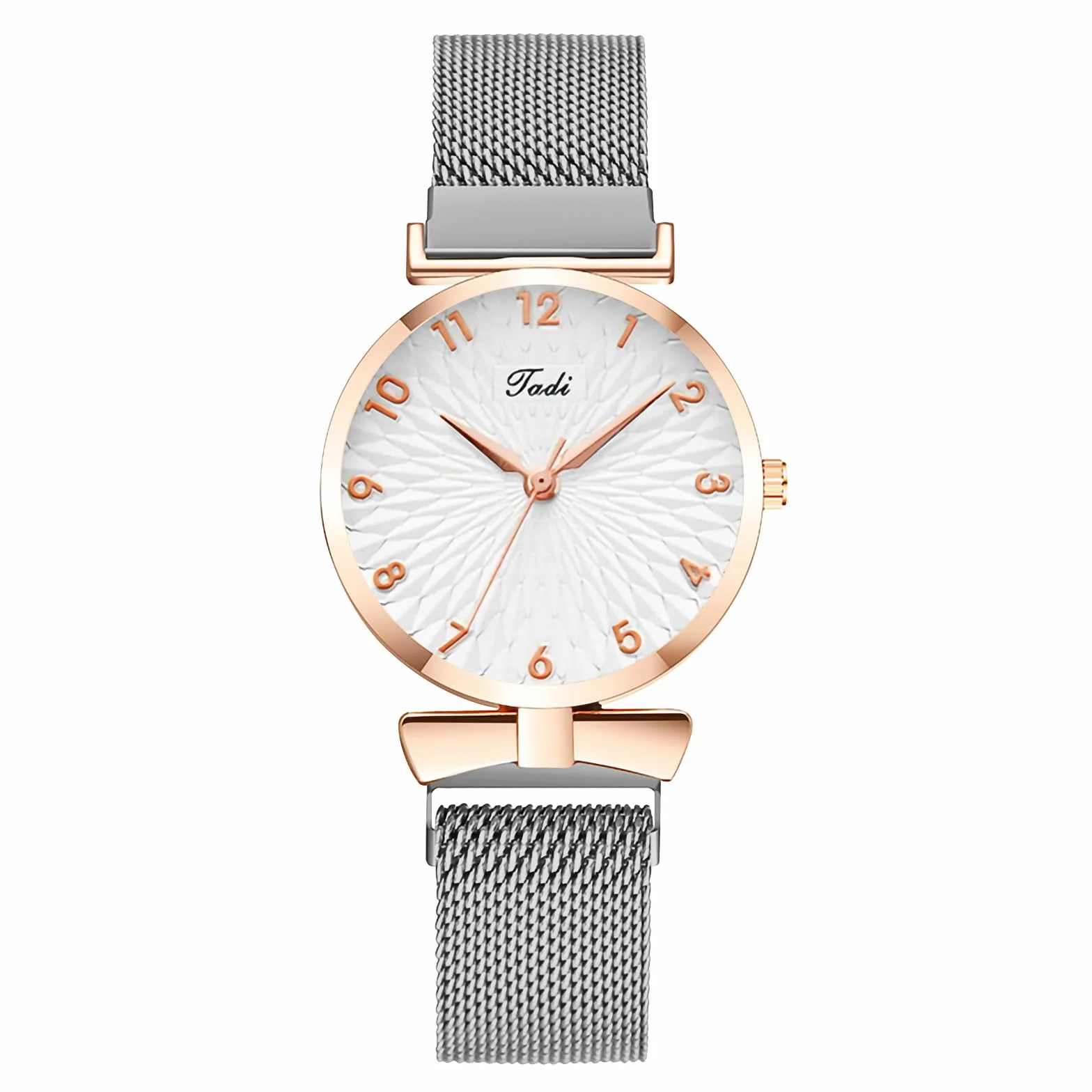 OFFCUP Montre Femme Analogique Quartz Bracelet Acier Inoxydable Mince Poignet Élégant Minimaliste