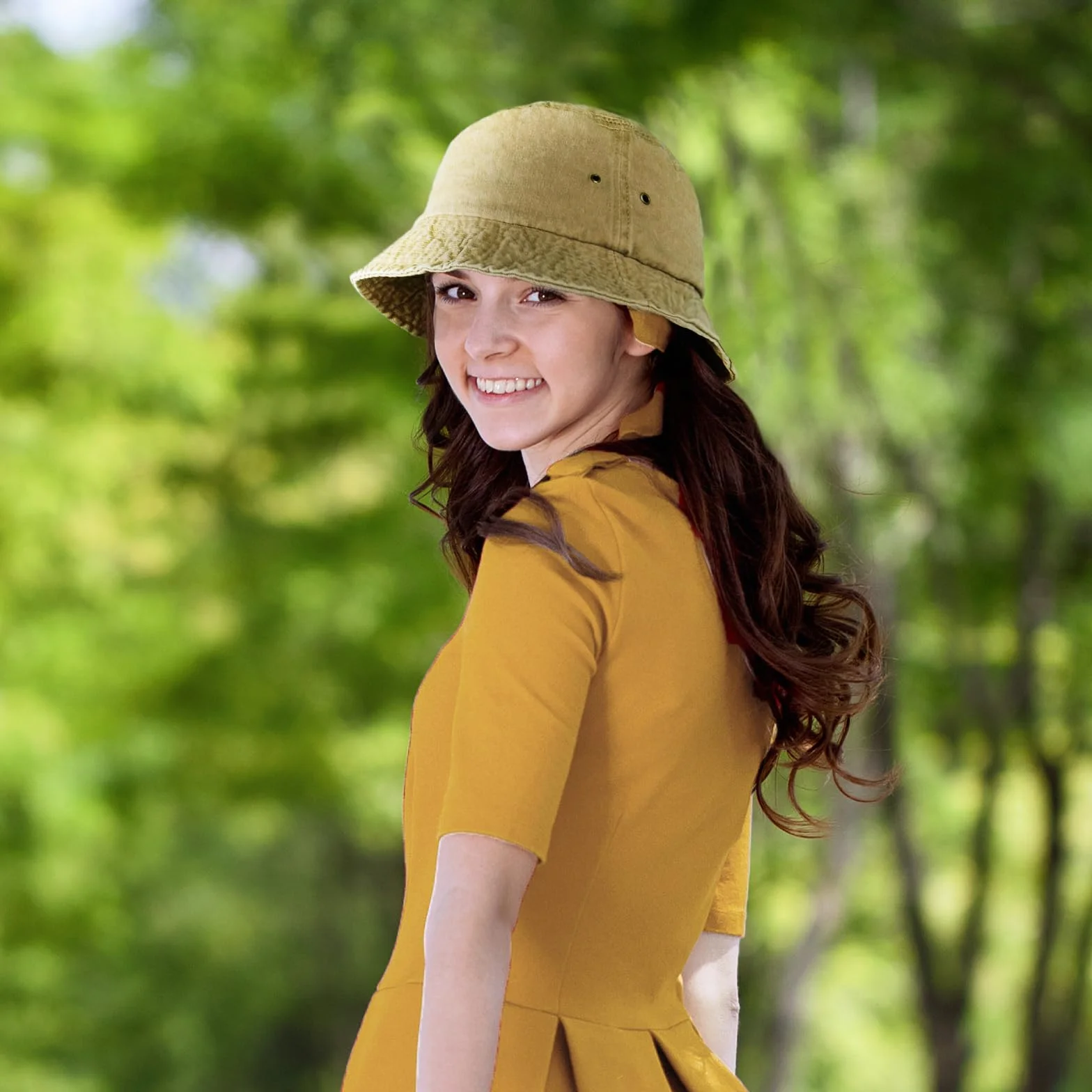 FUIPVGI Chapeau de pêcheur, Large Bord, Coton délavé, Protection Solaire UV