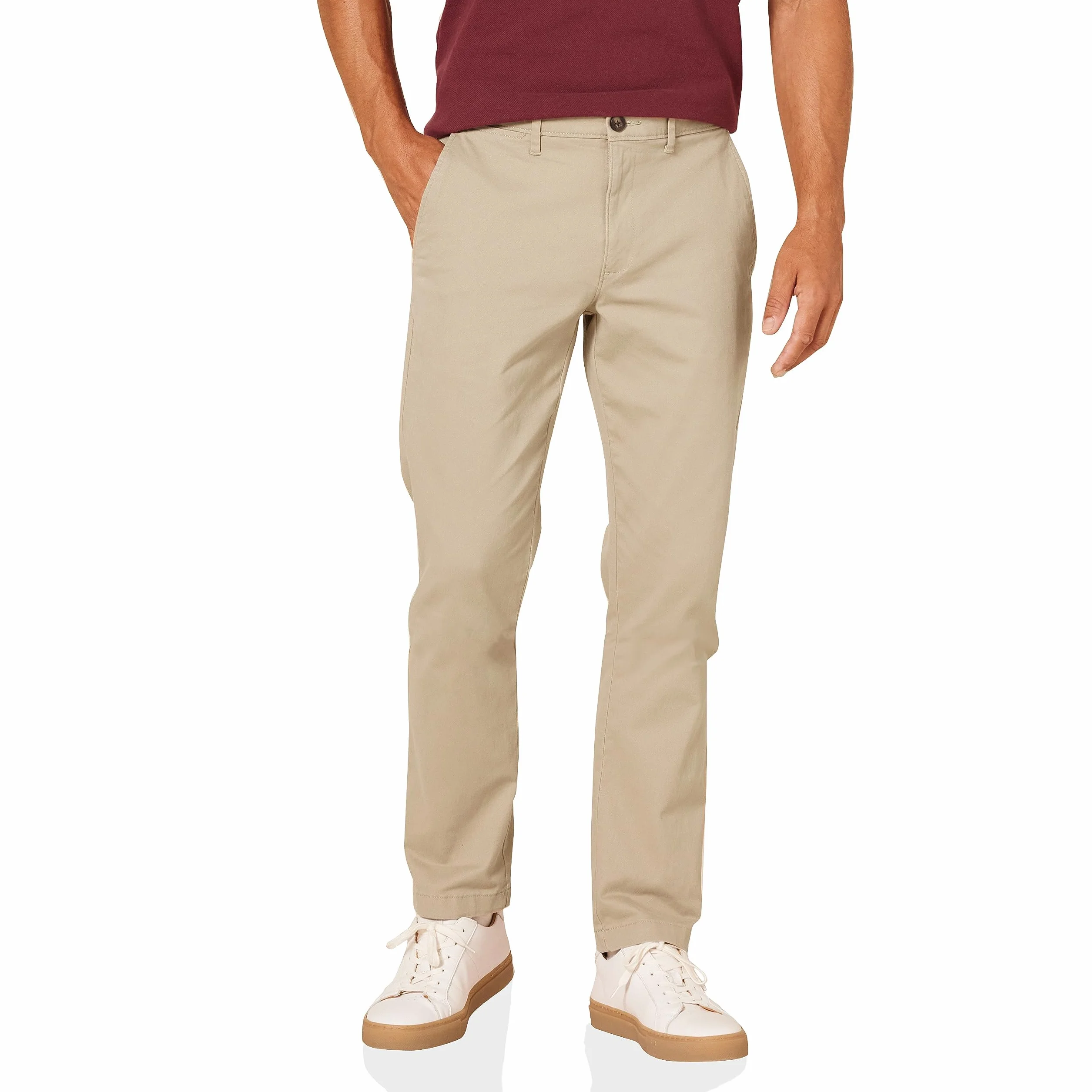 Amazon Essentials Pantalon Chino Décontracté Coupe Ajustée Homme