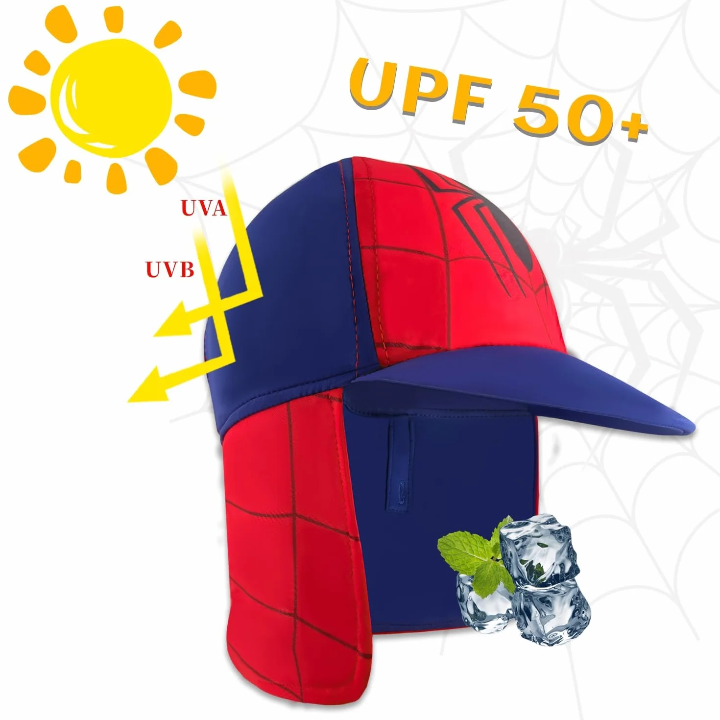 Chapeau de Soleil UPF 50+ Casquette Légionnaire Protection Solaire Enfants 3-15 Ans