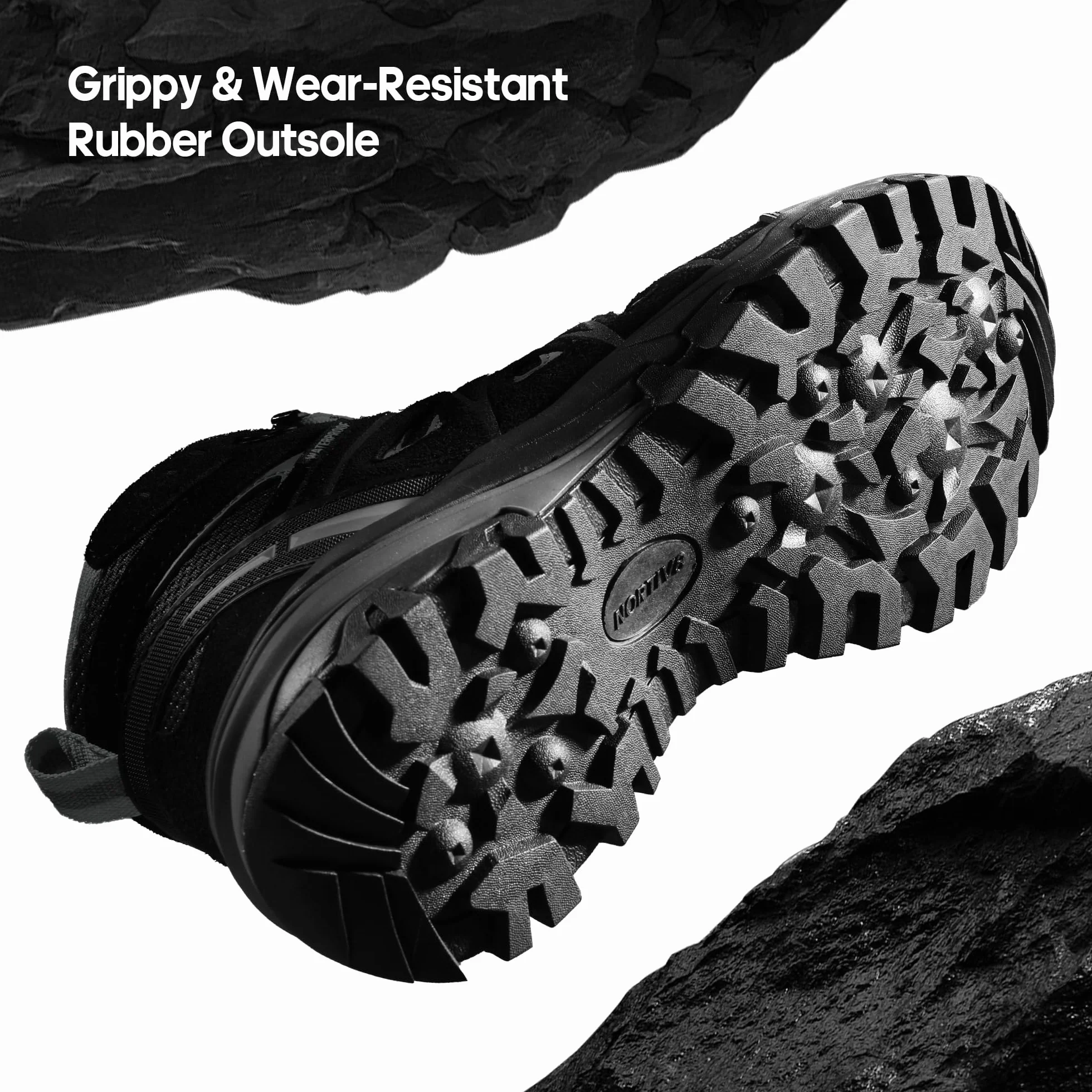 NORTIV 8 Chaussures de Randonnée Imperméables Femmes Bottes de Montagne Antidérapantes