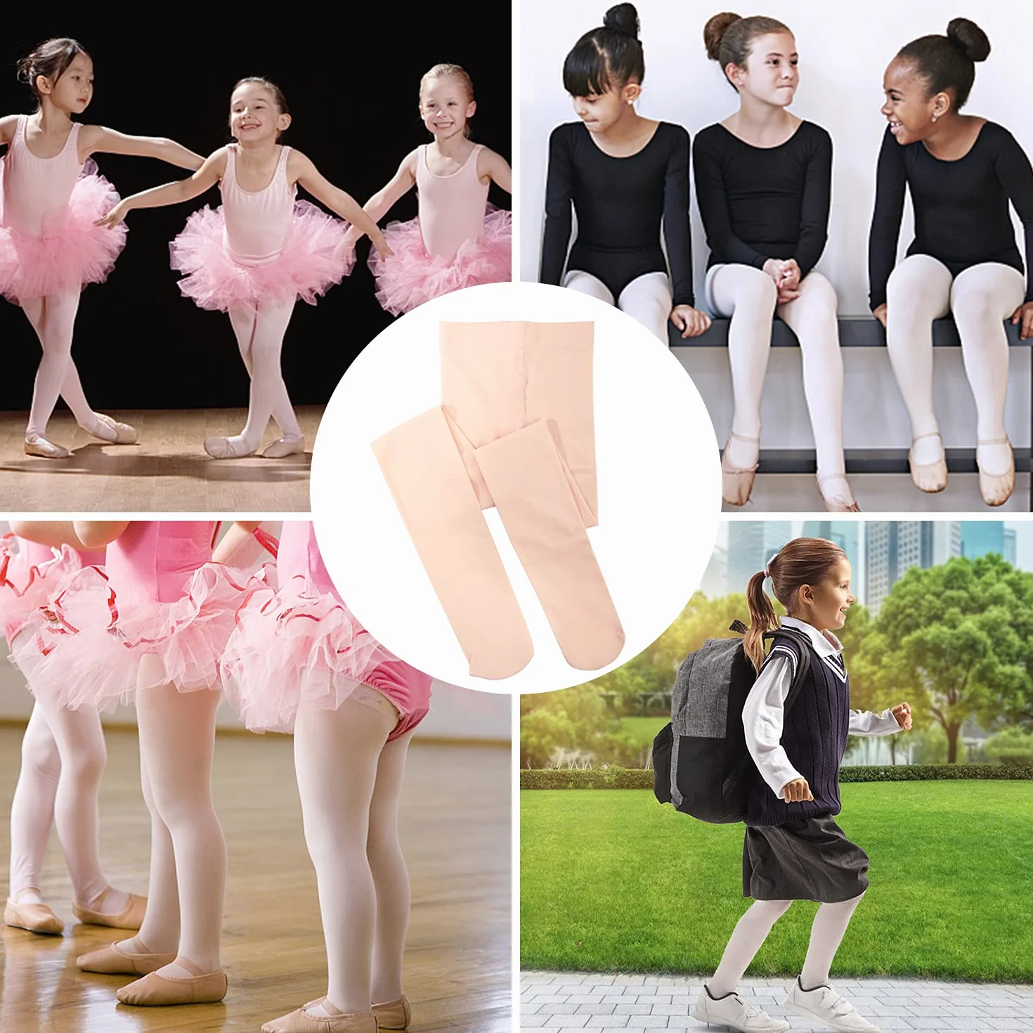 Collants de danse classique pour enfants et adultes