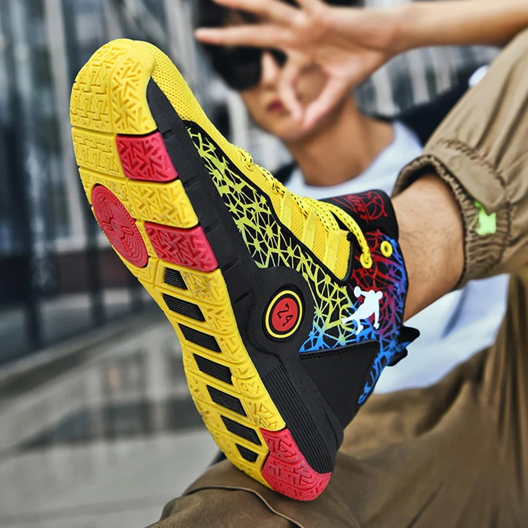 Chaussures de Basket-Ball Homme Antidérapantes Sneaker Sport
