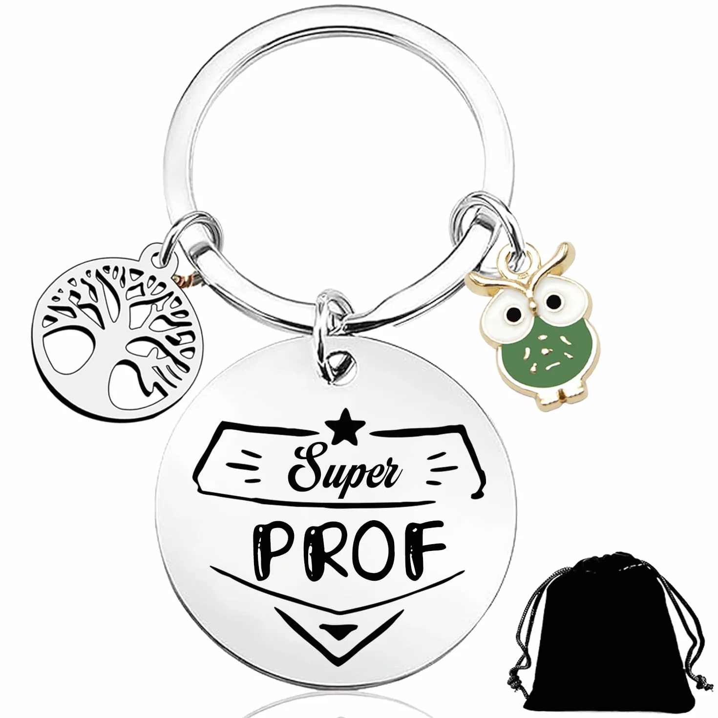 Porte clef Original Personnalisé Cadeau Collègue de Travail pour Chasseur Coach Banquier Médecin Motard