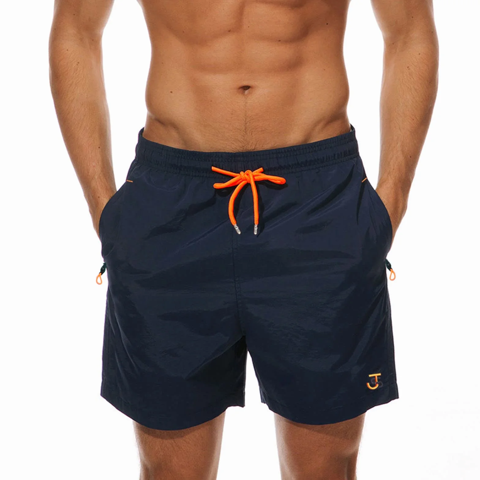 JustSun Short de Bain Homme avec Poches Zippées Étanche Séchage Rapide