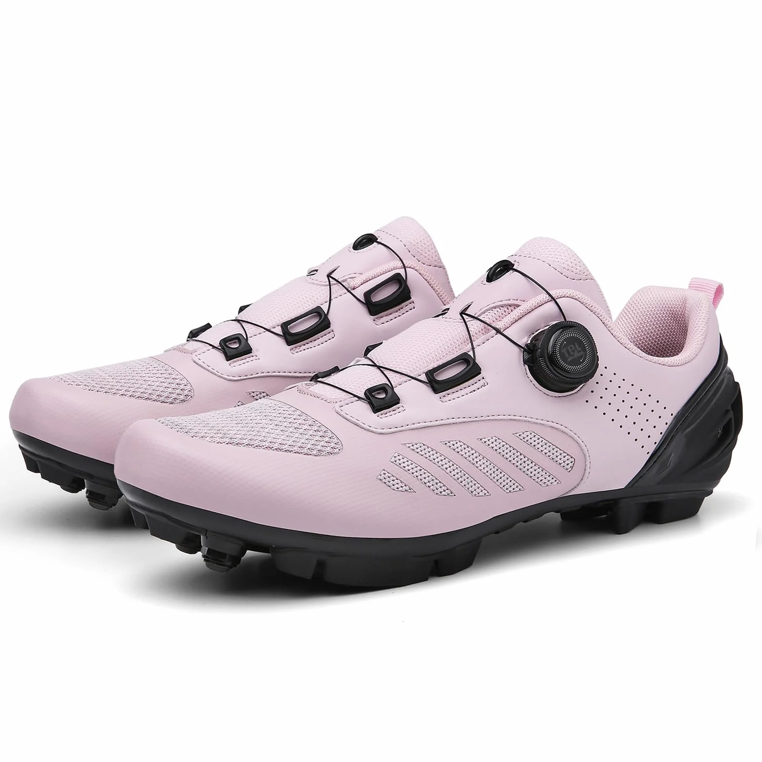 NGARY Chaussures De Vélo VTT pour Femmes Compatible SPD 2 Schrauben mit Cleats Cyclisme
