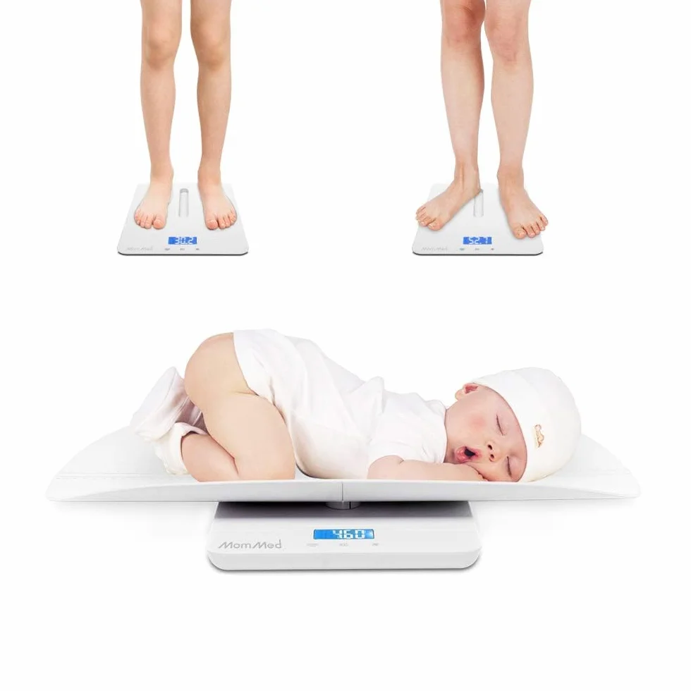 Pèse-bébé numérique 50g-100kg avec fonction de maintien et embout amovible