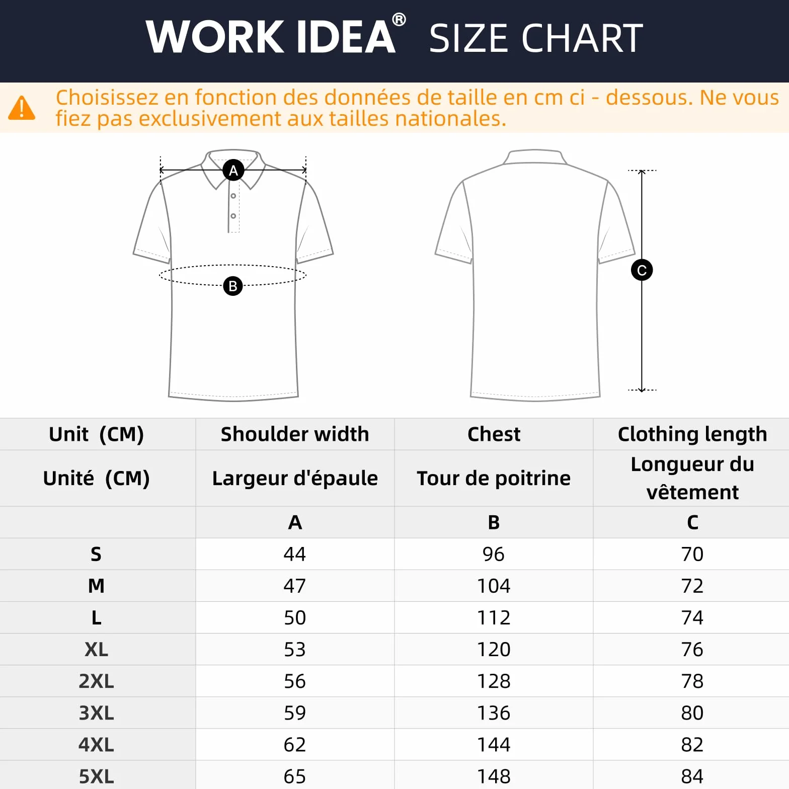Polo-shirt de travail homme manches courtes 100% polyester couleurs contrastées