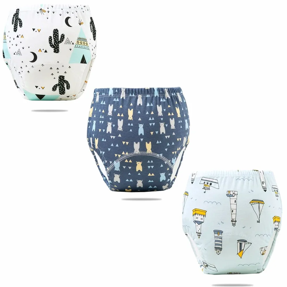 Culotte Apprentissage Propreté Garcon Fille Enfant Lavable Lot de 3