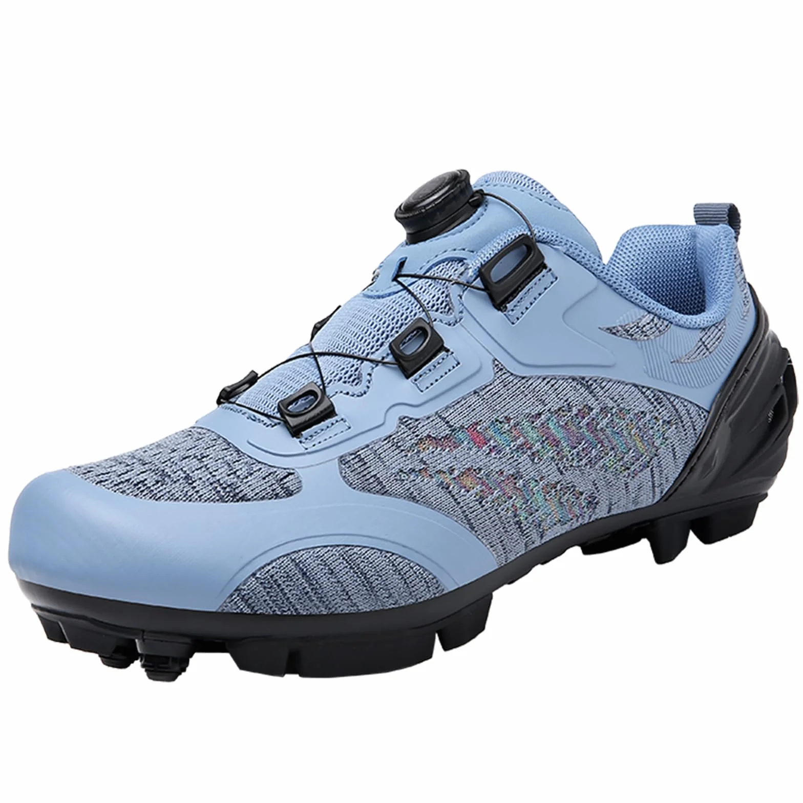 Chaussures de Vélo MTB pour Femmes Chaussures de Course SPD avec Laçage Rapide