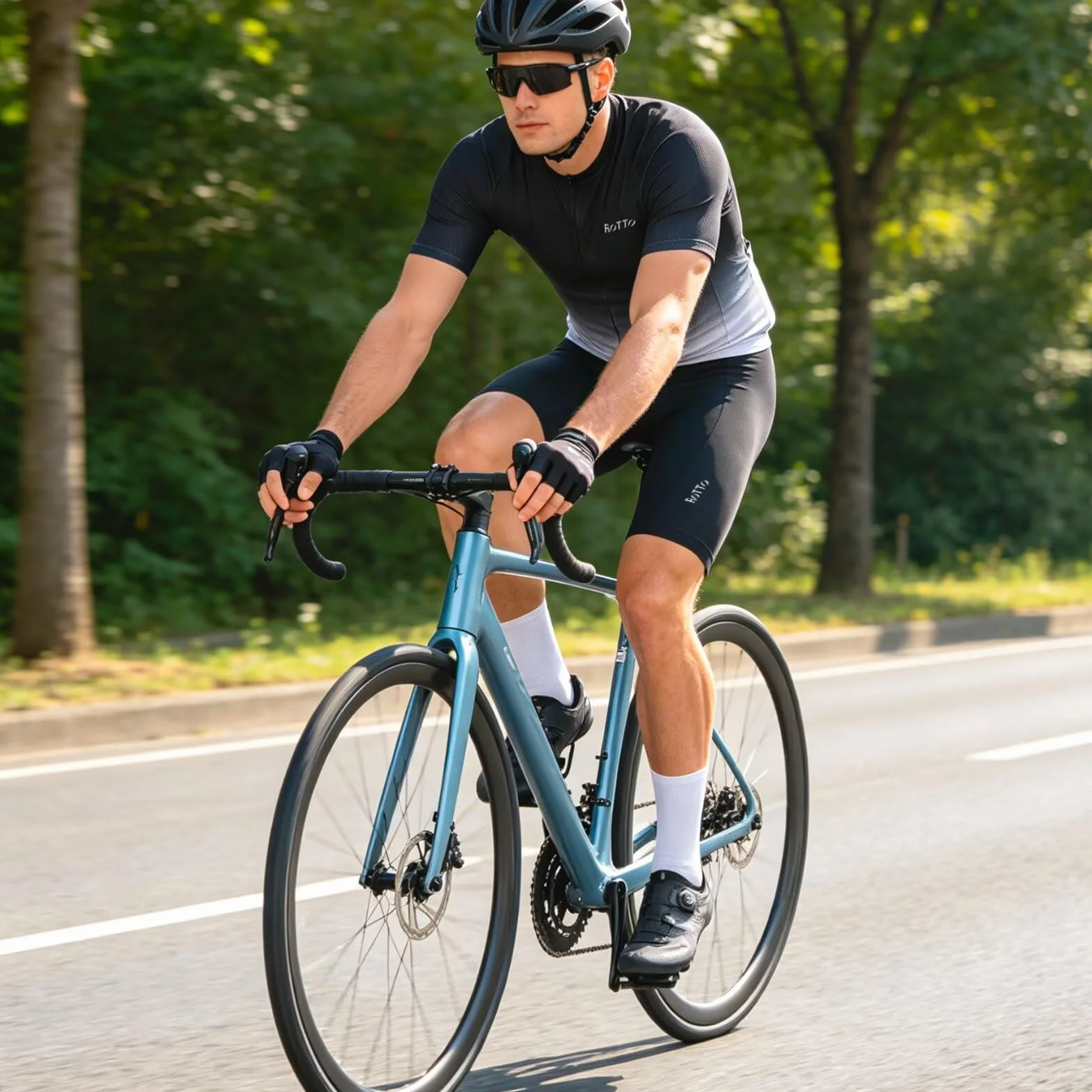 ROTTO Cuissard Velo Homme Shorts Cyclisme Rembourré