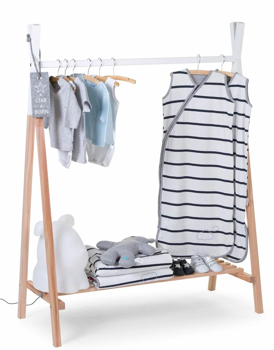Childhome Armoire Tipi Bois de Hêtre 137 x 107 cm Blanc