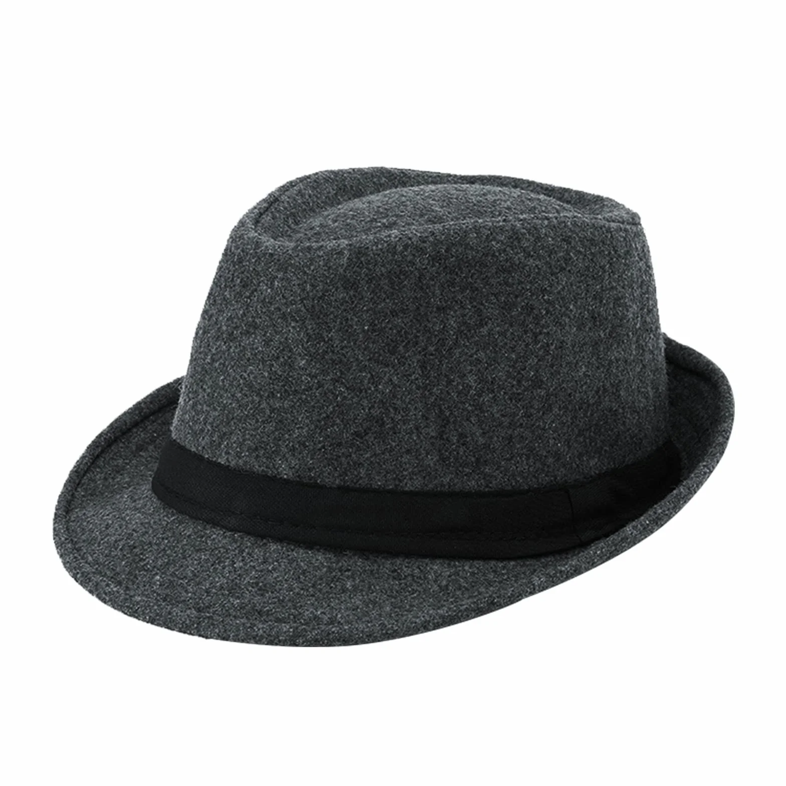 Panama Chapeau Fedora en Feutre de Laine Anti UV Large Bord Femme Homme