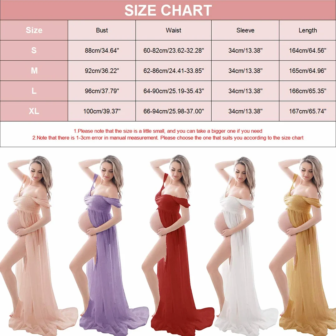 FEOYA Robe Maternité Maxi Femmes Enceintes Épaules Dénudées Sans Bretelles Blanc M