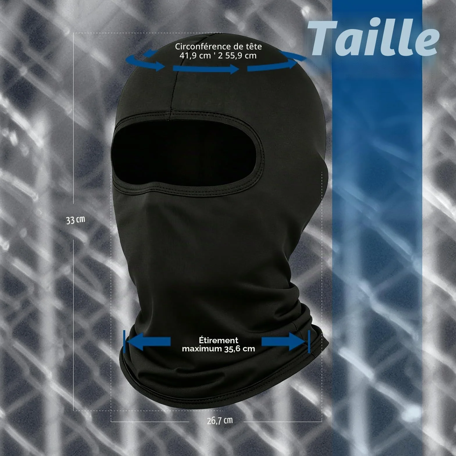 LONGKING Cagoule de Ski Protection UV Coupe Moto Snowboard Cyclisme Sports de Plein Air