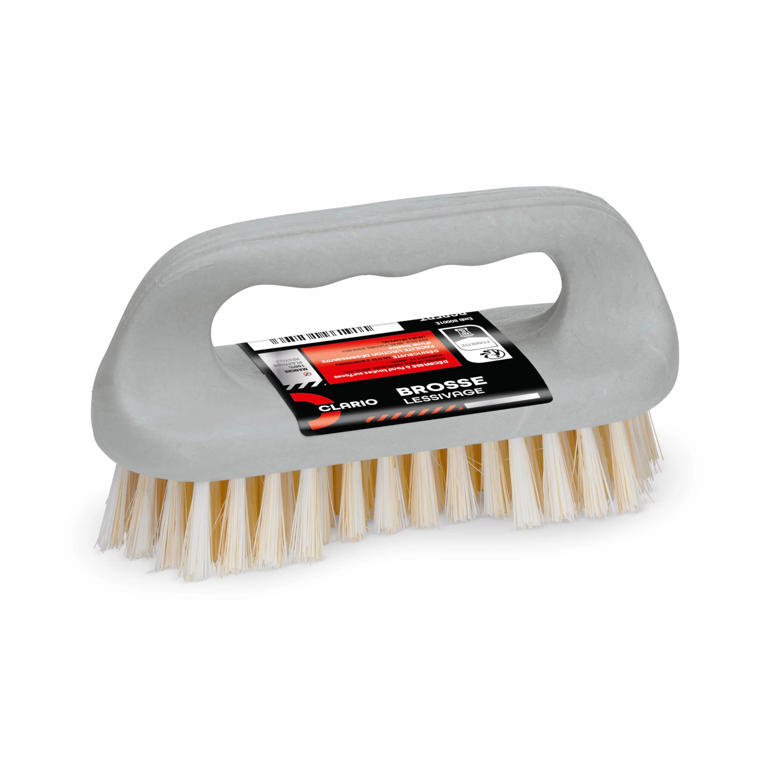 Brosse Nettoyage Poils Solides Manche Indestructible Plastique Recyclé Extérieur