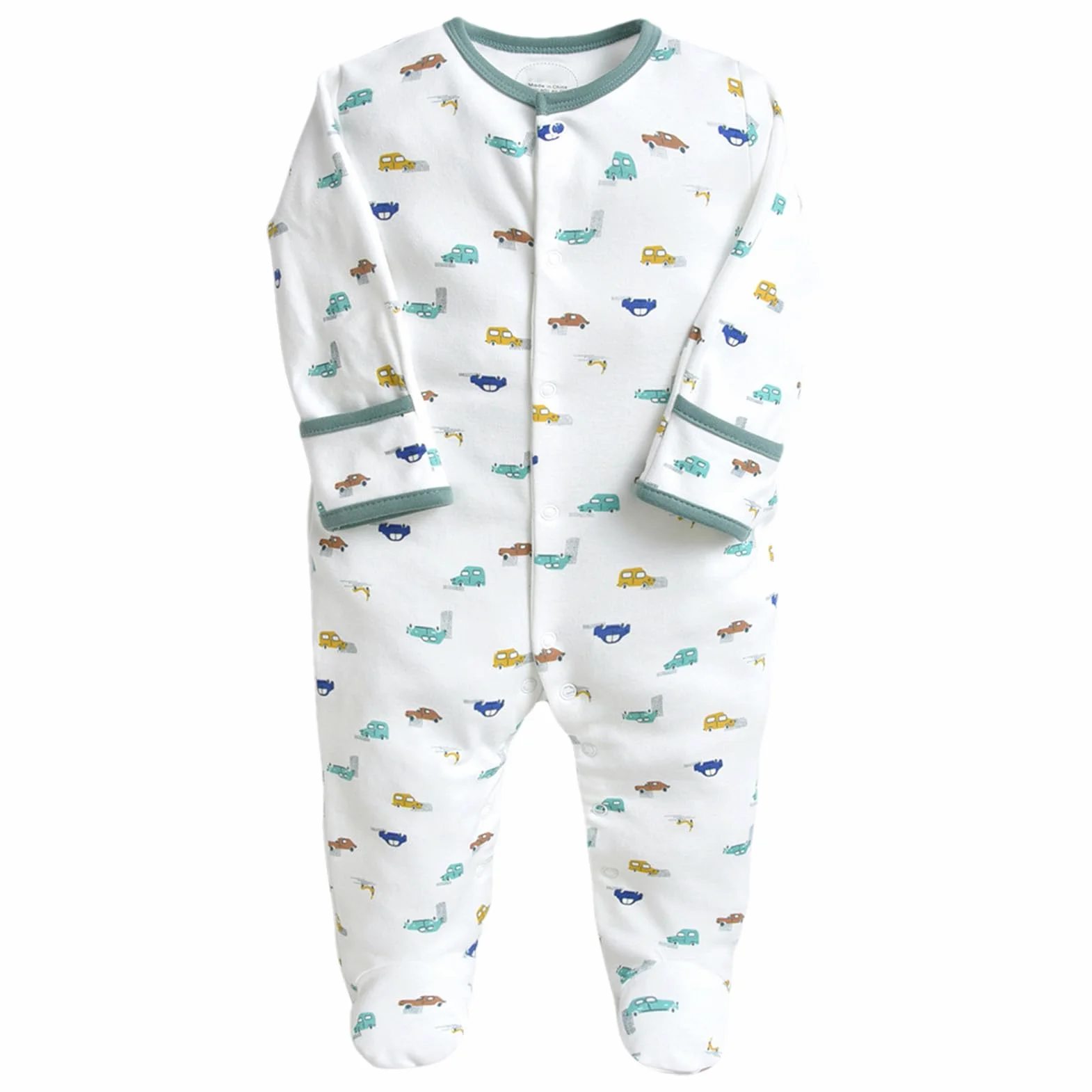 Pyjama pour Bébé Combinaison en Coton Garçon Fille Grenouillères Lot de 3 0-12 Mois