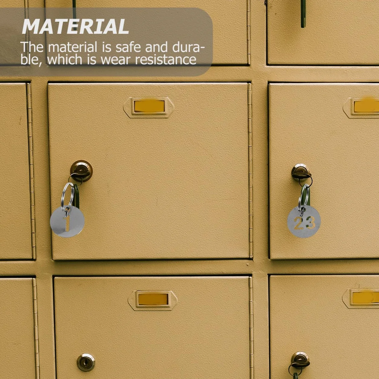 MAGICLULU Étiquettes Numérotées en Acier Inoxydable 30 Pièces Porte-Clés Métal