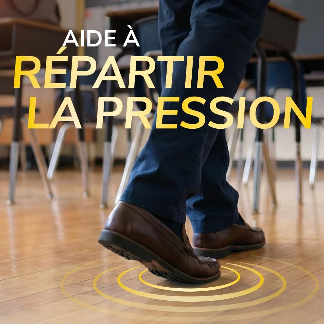 Scholl Semelles GelActiv Professionnel Chaussures de travail Hommes GelWave Absorption des chocs Amorti renforcé Taille 40-46,5