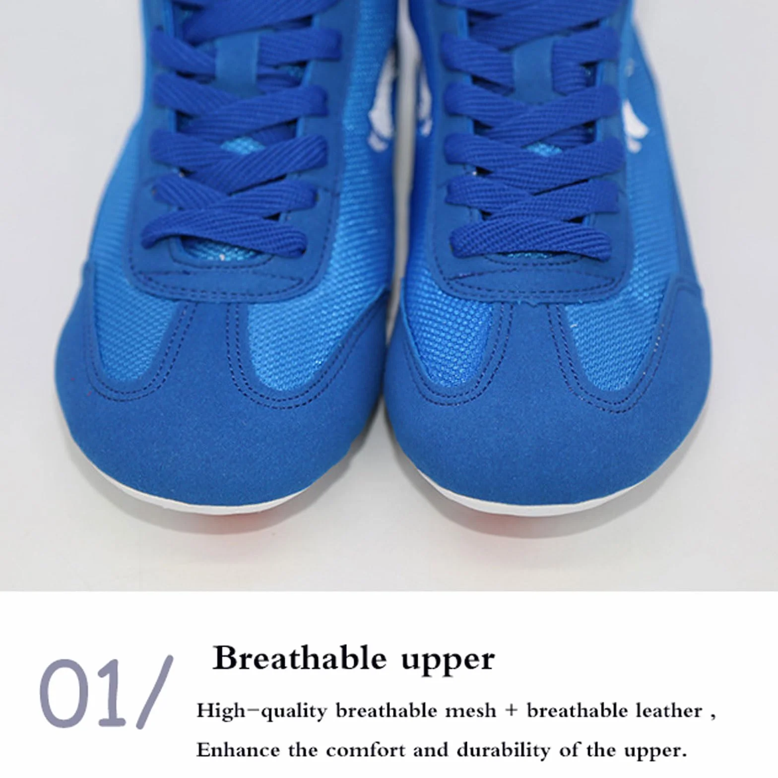 Chaussures de Boxe Mixte Respirant Antidérapant pour Taekwondo Kung Fu