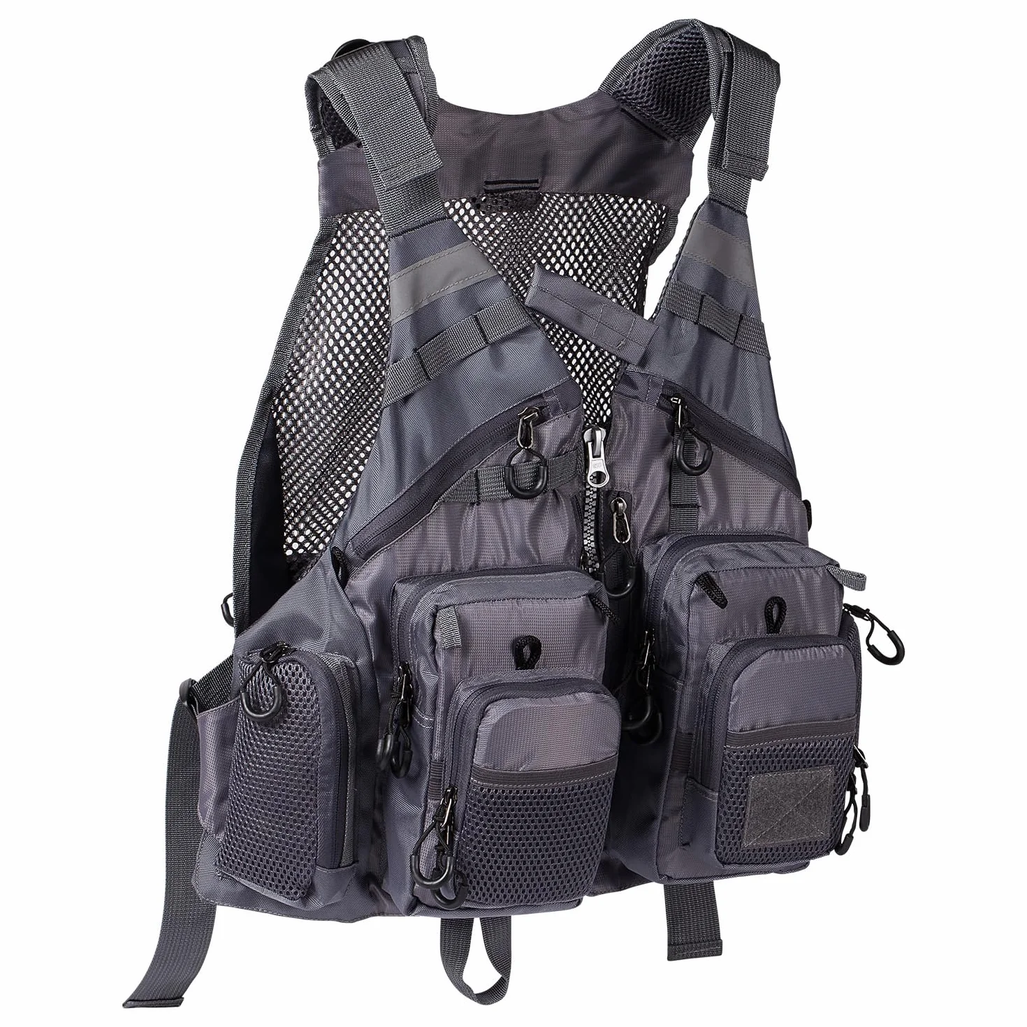 Bassdash Gilet de pêche réglable pour hommes et femmes pêche à la mouche