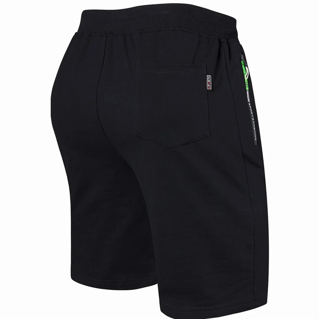 ZOXOZ Short Homme Coton Sport Poche Zippée