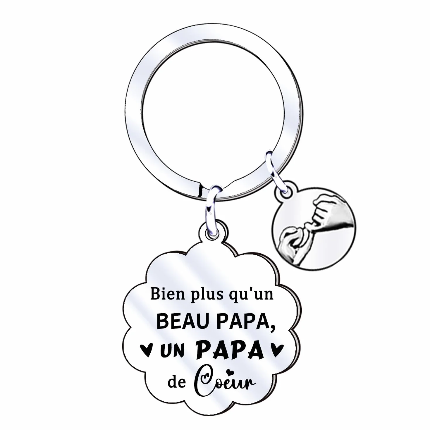 Porte-clés Papa Cadeau Fête des Pères Anniversaire pour Fille