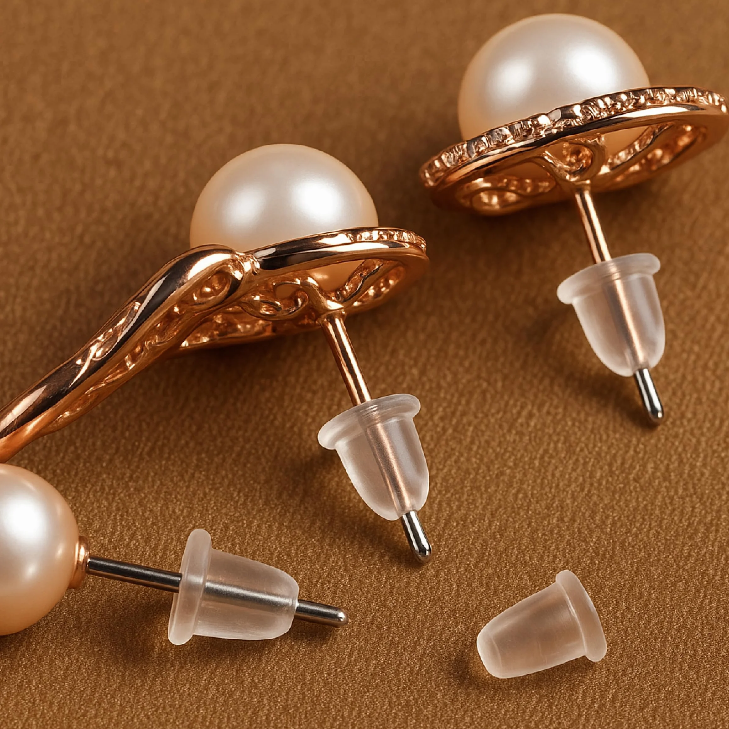 Fermetures à bille hypoallergéniques pour boucles d'oreilles en caoutchouc transparent, lot de 600 attaches de sécurité