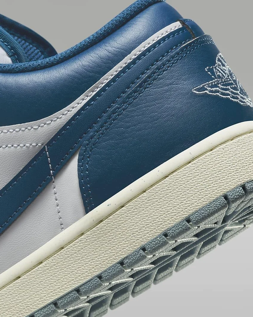 Air Jordan 1 Low SE Chaussures homme blanc bleu gris Sail Industrial Blue