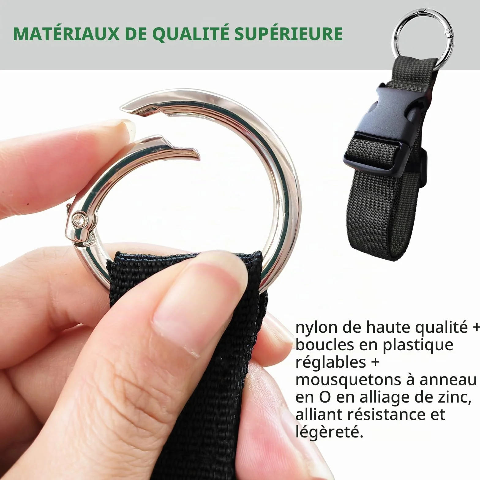 Sangles de Bagages Réglables 3 Pièces, Accessoires de Voyage pour Connecter Bagages ou Sac à Dos