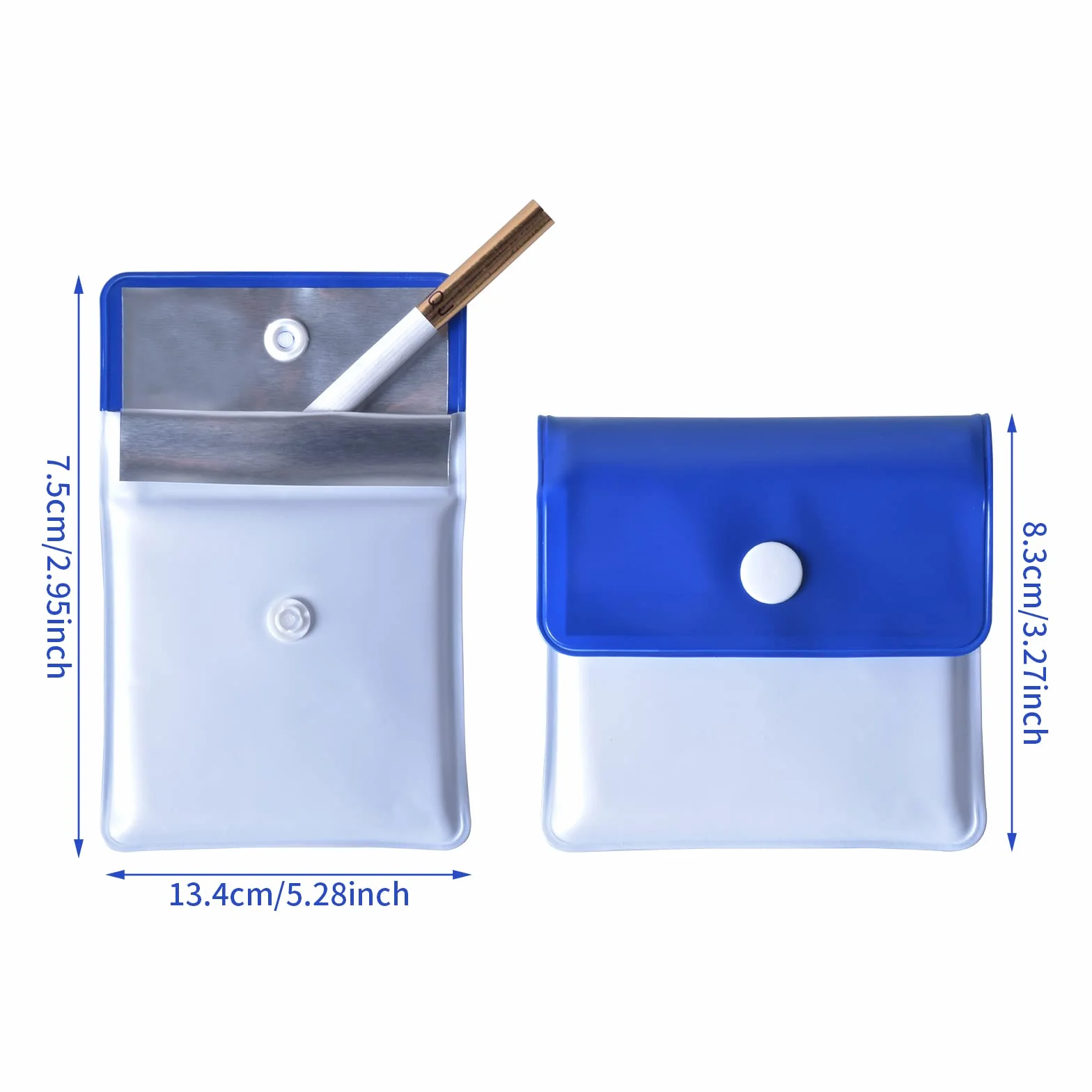 Cendrier de Poche Portable Ignifuge PVC 6 Pièces Réutilisables Sans Odeur pour Fumeur