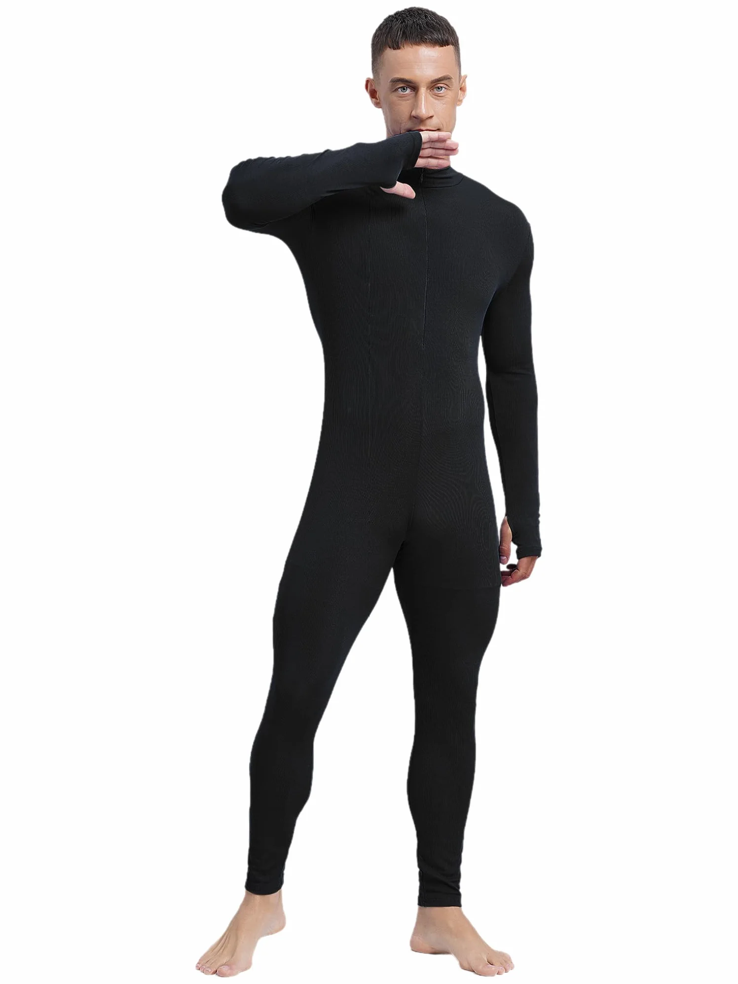 Oyolan Homme Justaucorps Danse Classique Manches Longues Body Sport