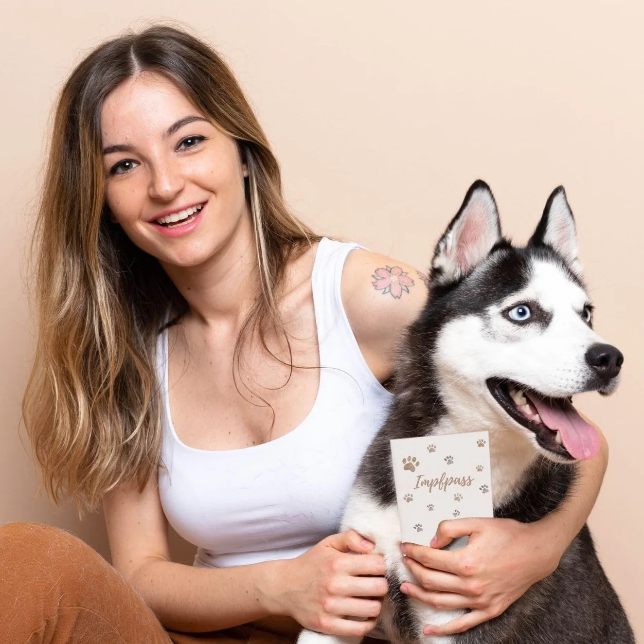 Étui pour carnet de vaccination pour animaux personnalisable housse de protection