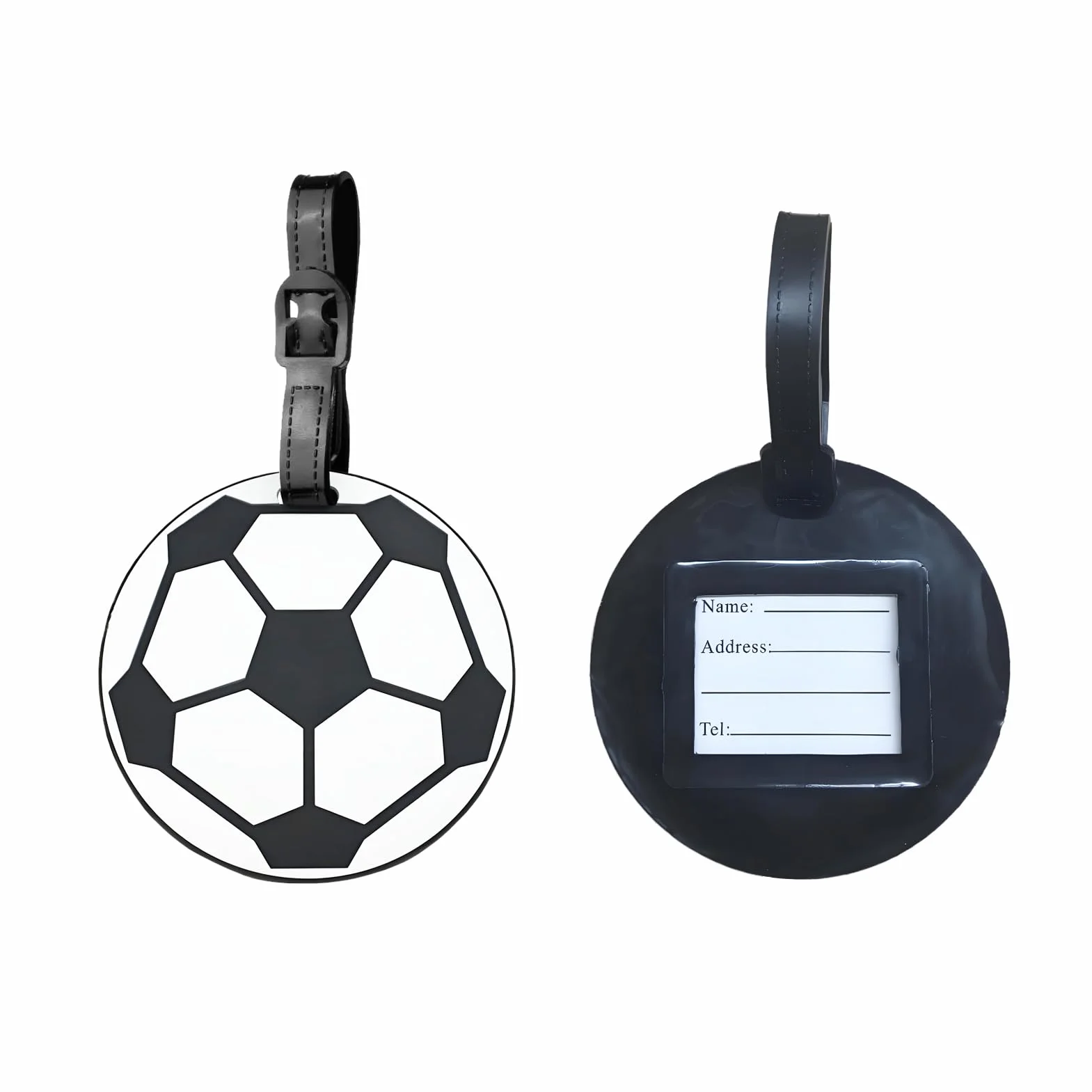 Silicone Étiquette Bagage Football Basket-ball pour Valise Avion Voyage