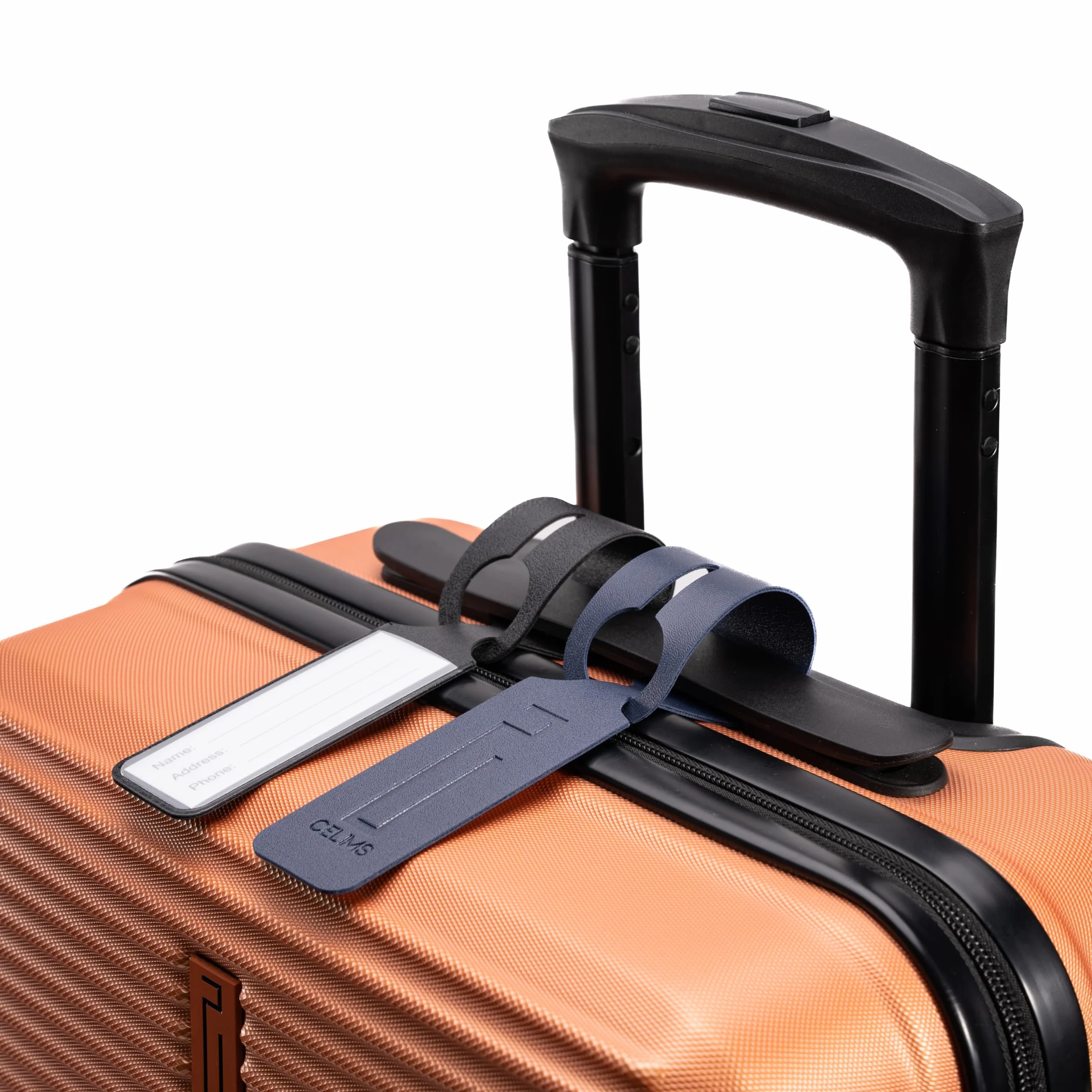 CELIMS Étiquette Valise Résistant Porte Nom Bagage Accessoire Voyage Noir