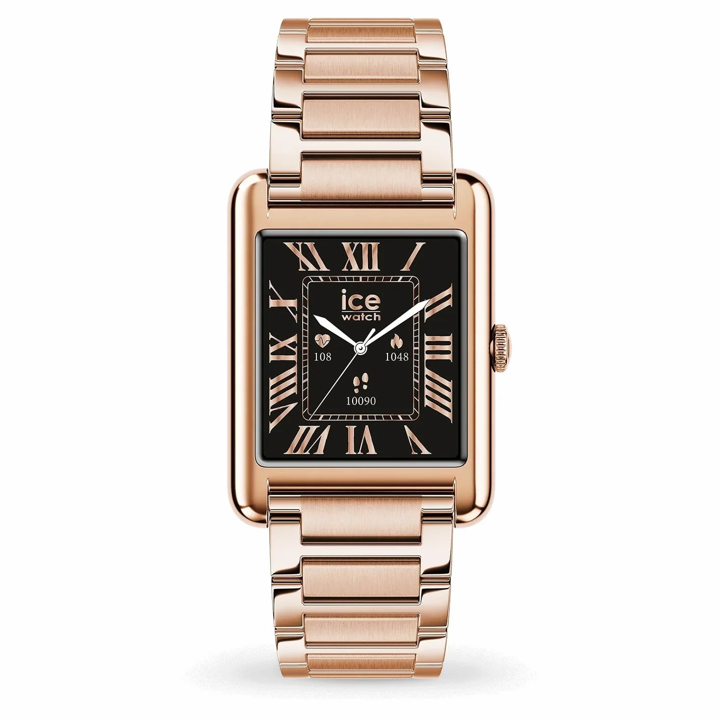 ICE-WATCH Ice Smart TKS 2.0 Montre connectée élégante pour Femme 1,41 Pouces IP68 Suivi des activités physiques et de la santé